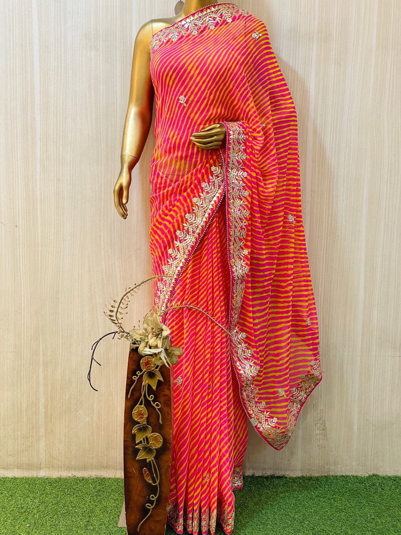 Maksha Leheriya Saree
