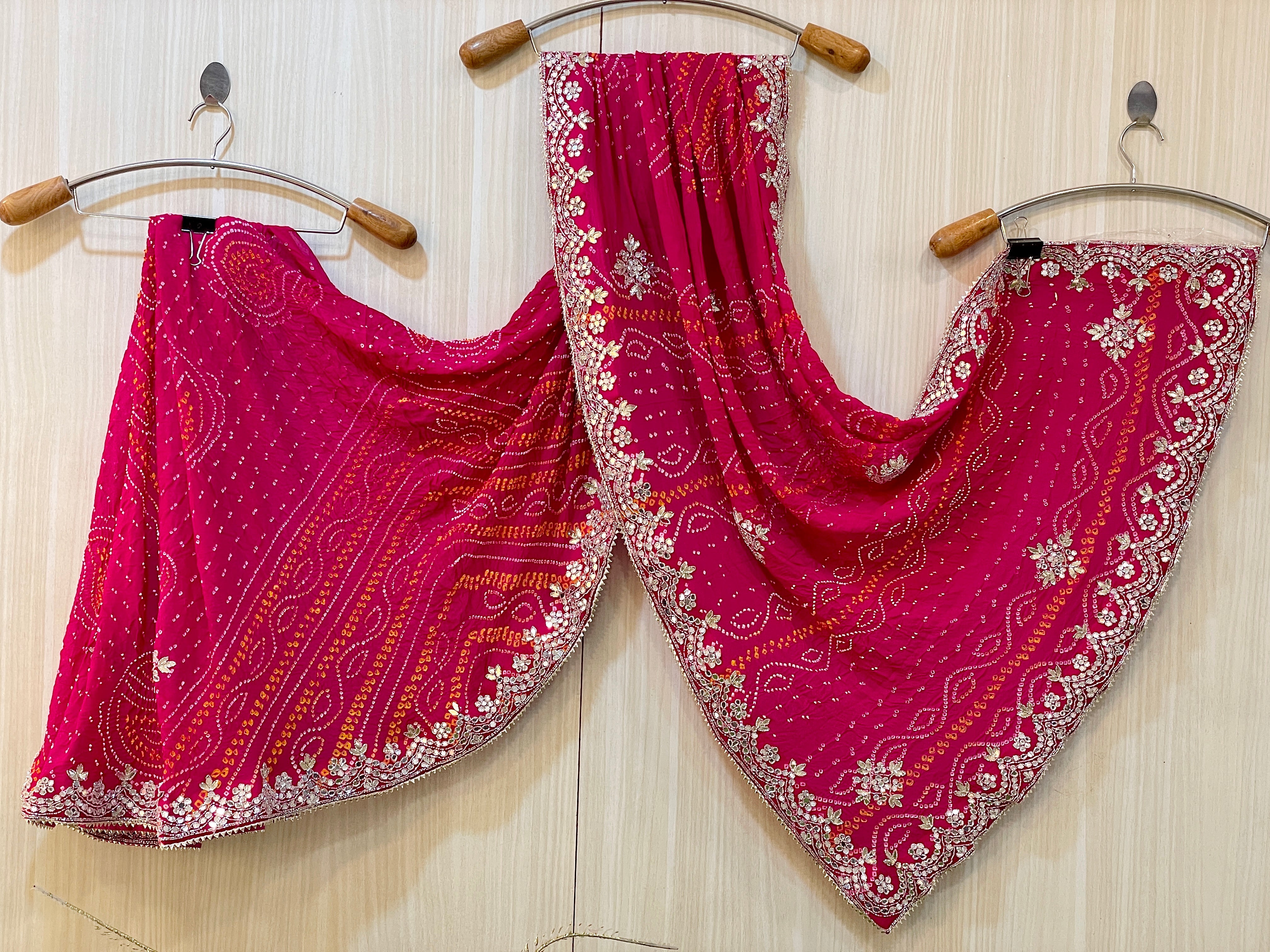 Bhavisha Rani Bandhej Saree