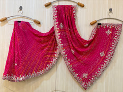 Bhavisha Rani Bandhej Saree