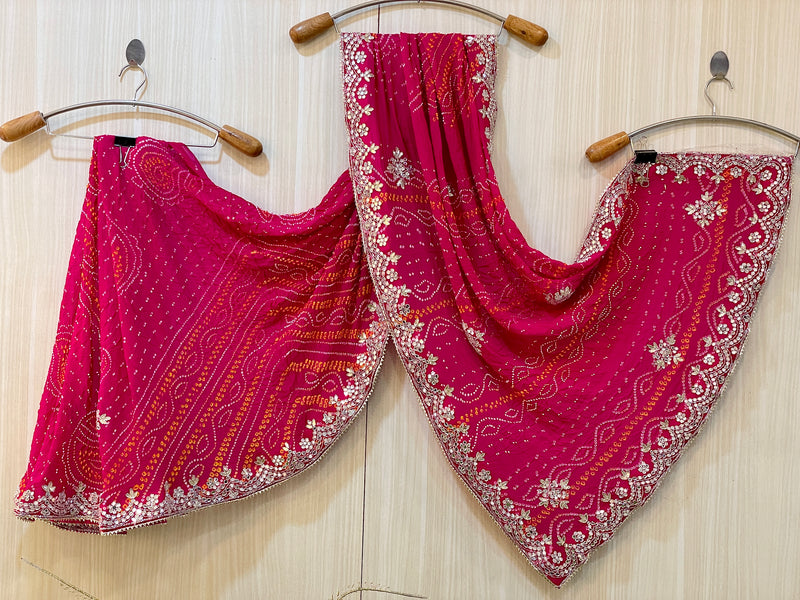 Bhavisha Rani Bandhej Saree