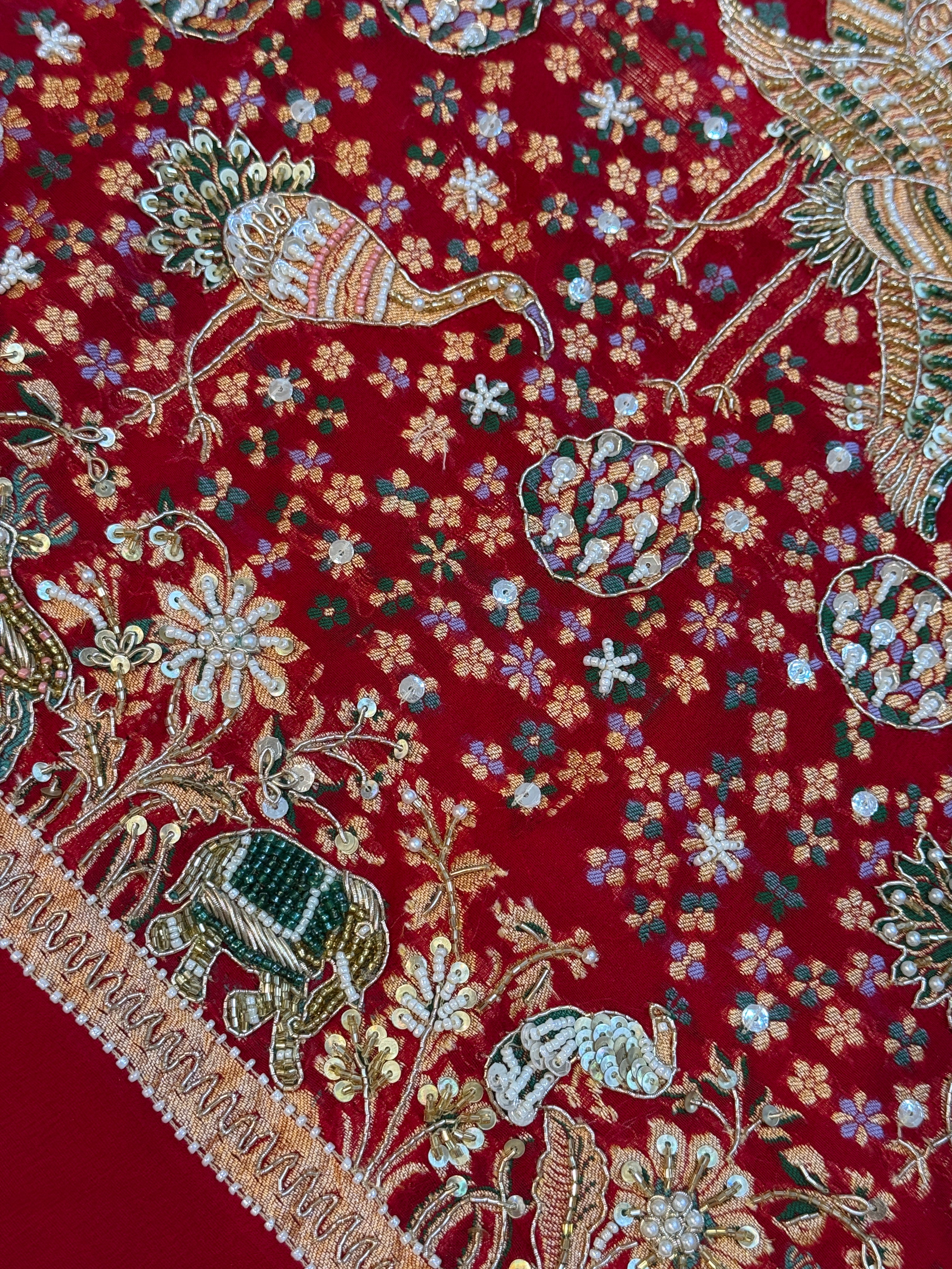 Animal Motifs Bandhani Print Dupatta