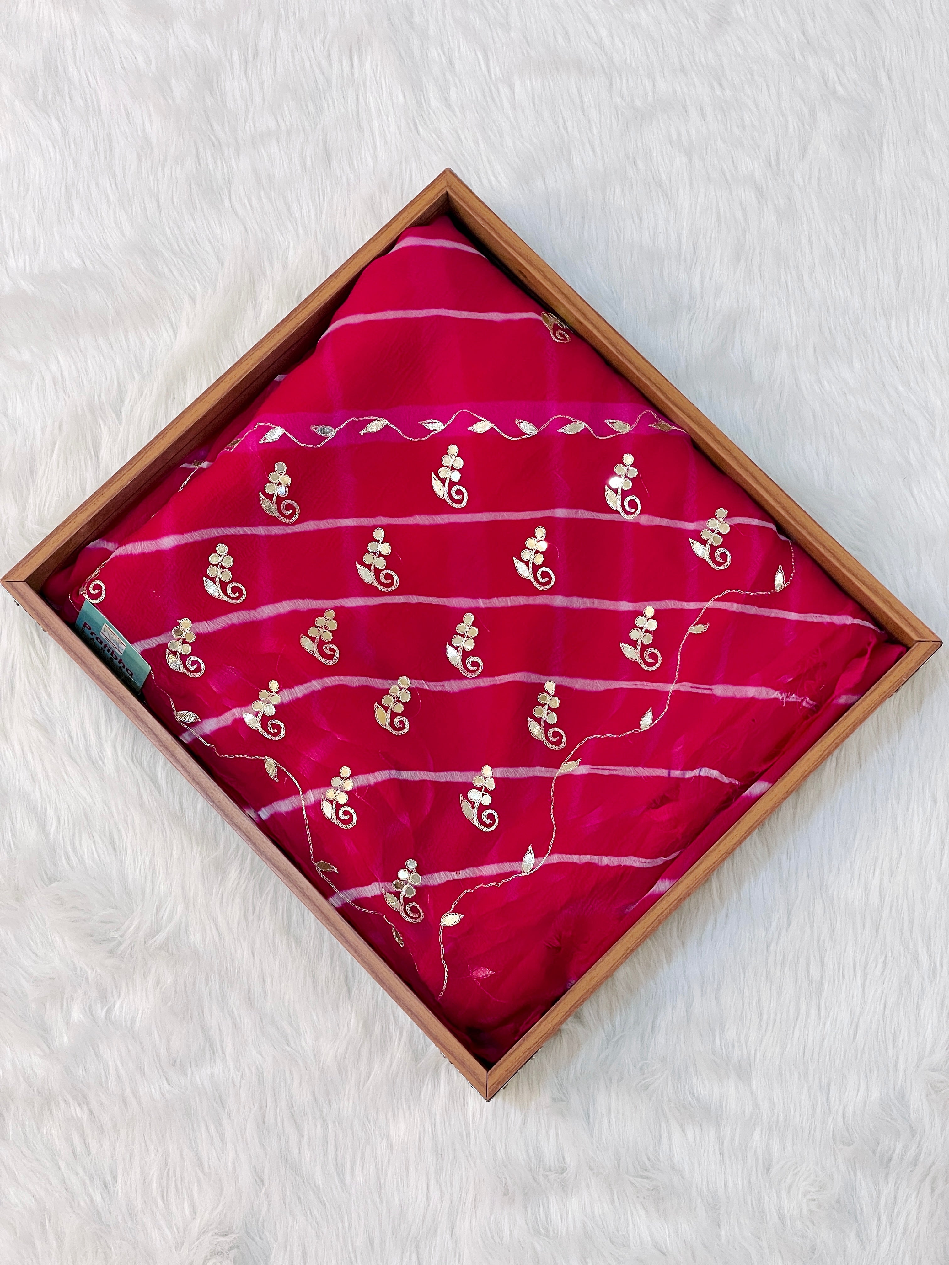 Anita Chiffon Leheriya Saree