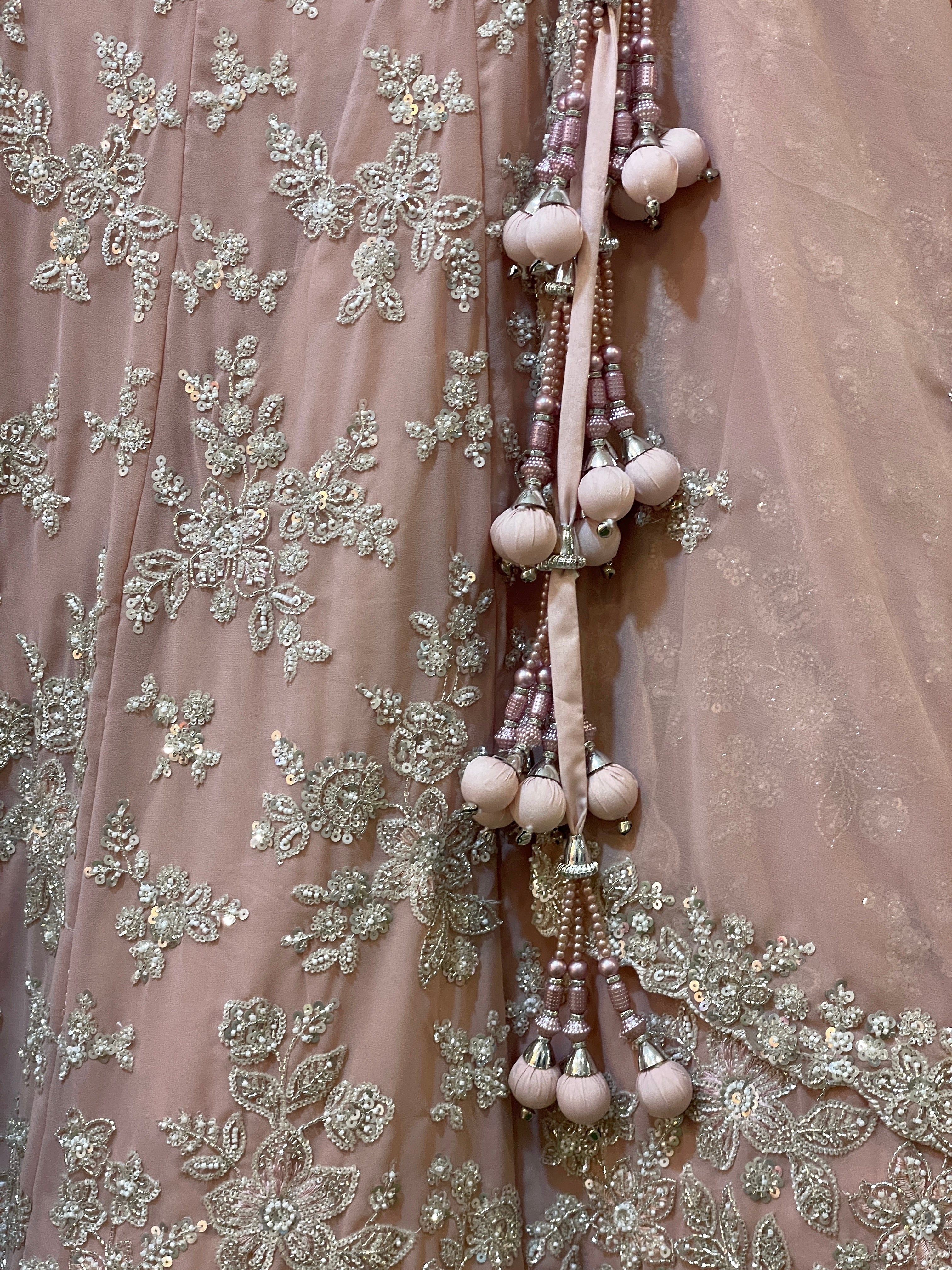 Ruhani Pink Georgette Lehenga