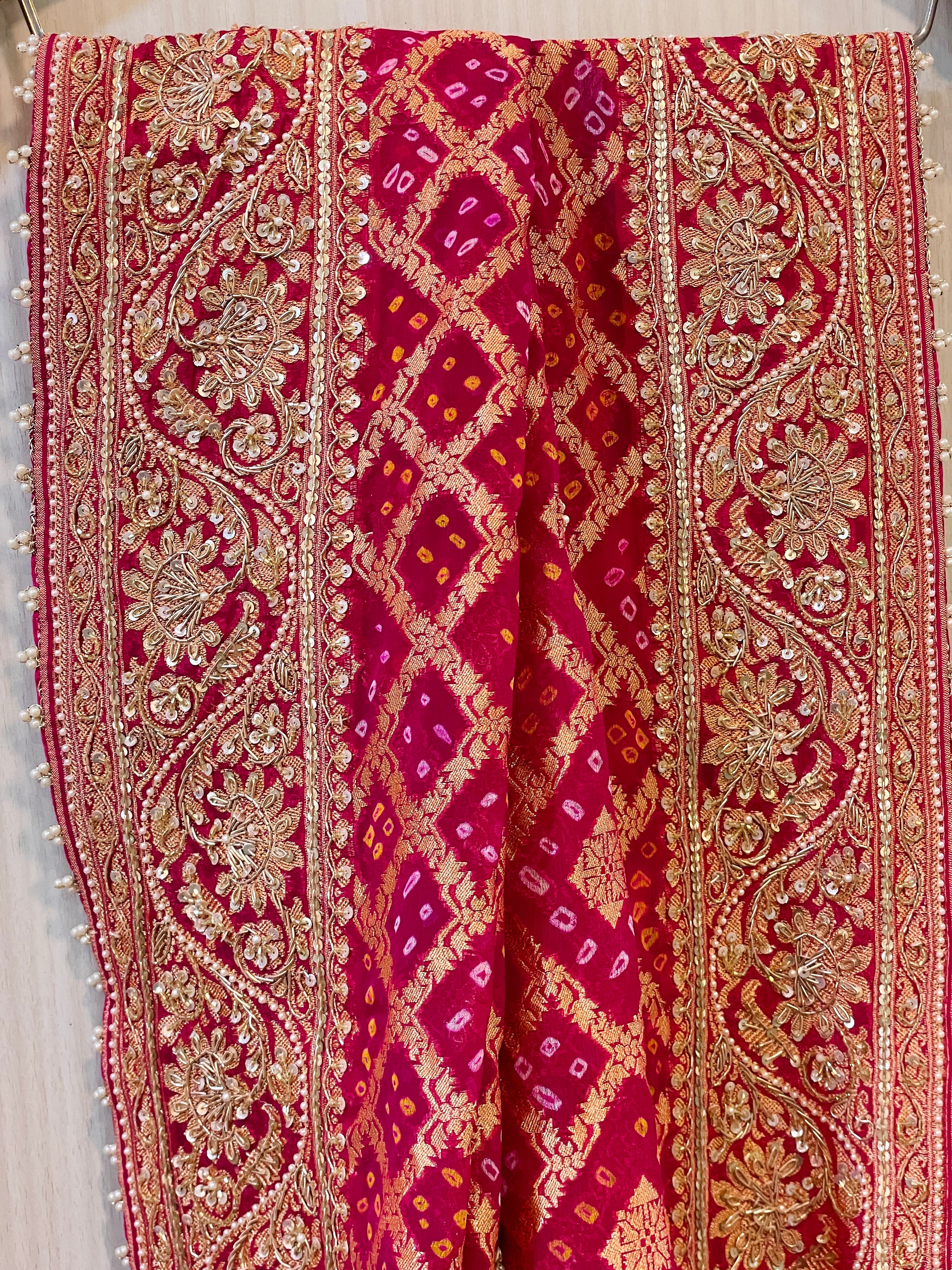 Gulnaz Blush Pink Tissue Lehenga