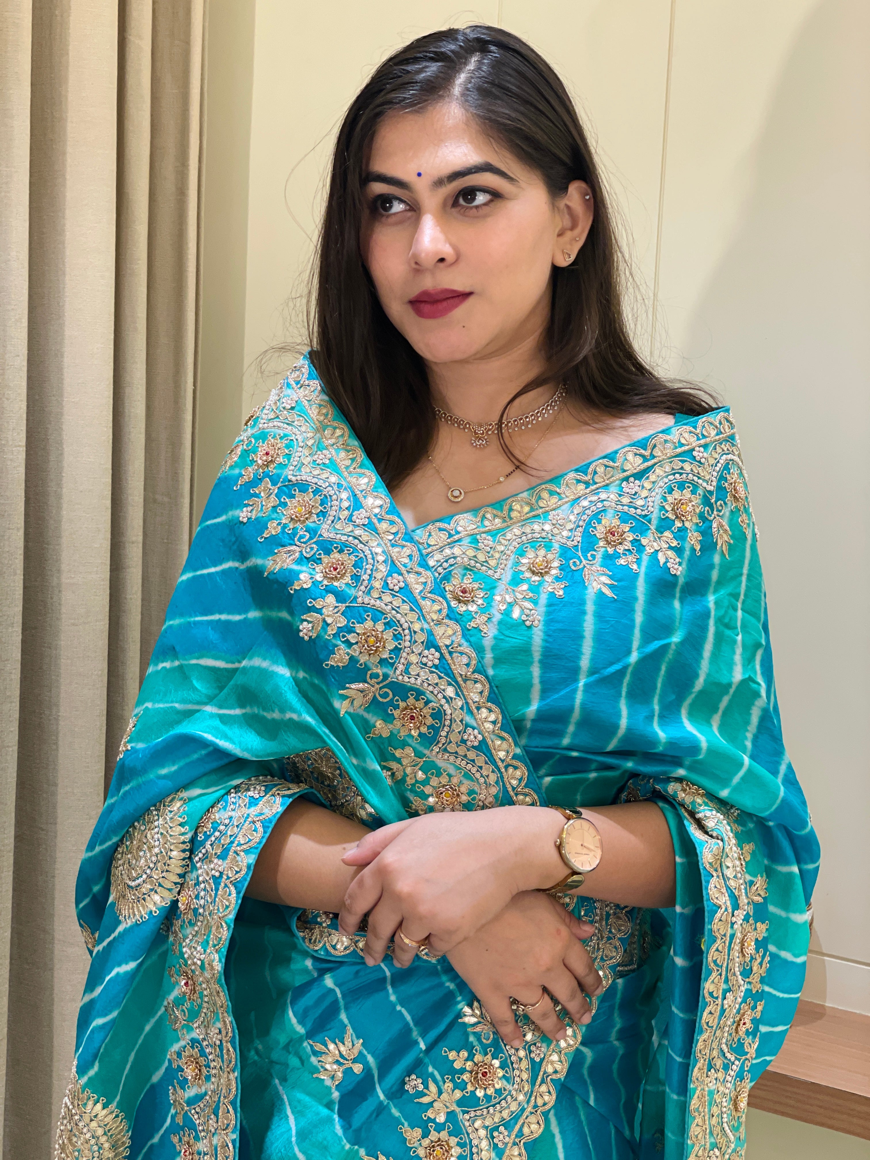 Vishakha Leheriya Saree