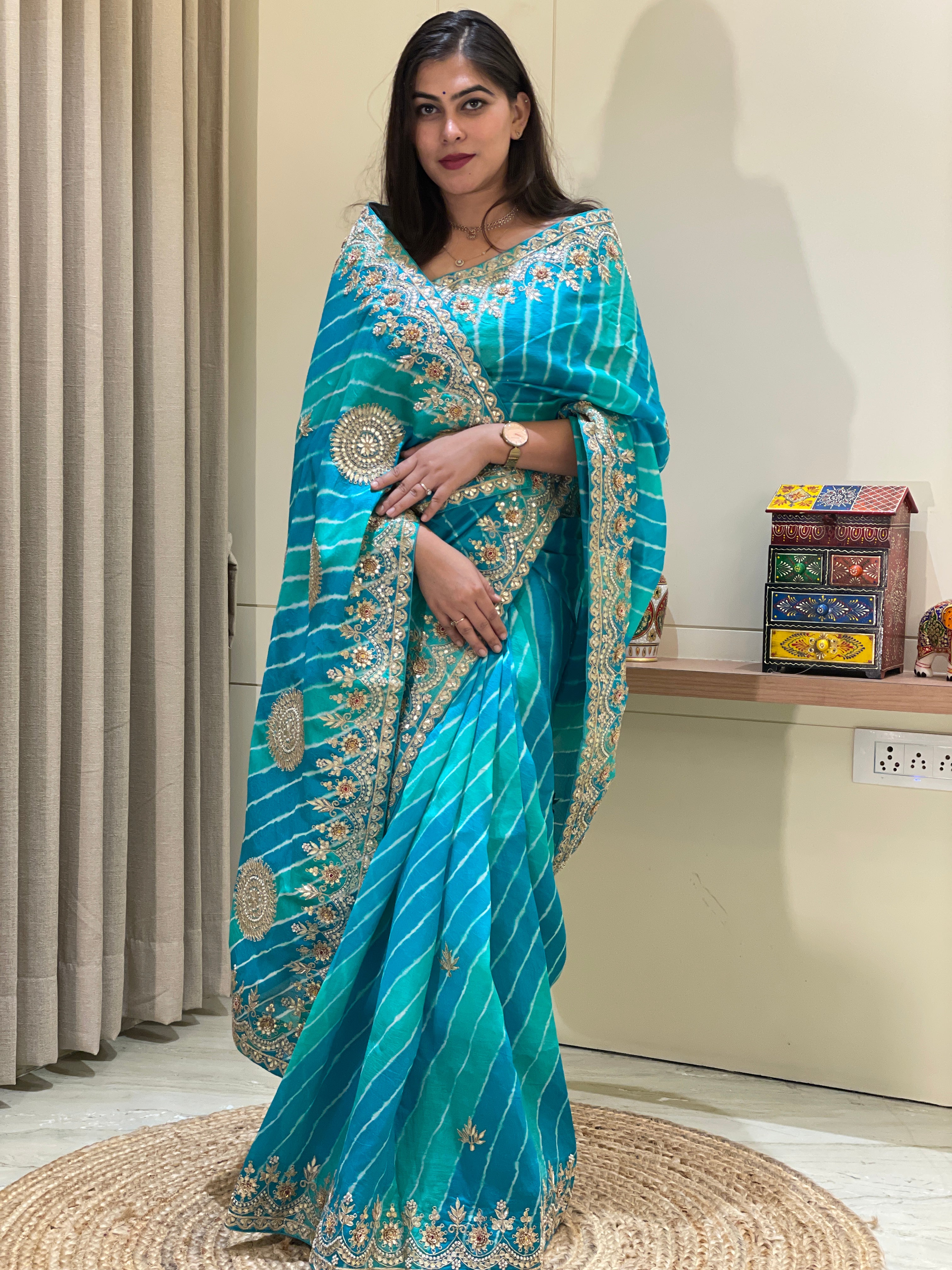 Vishakha Leheriya Saree