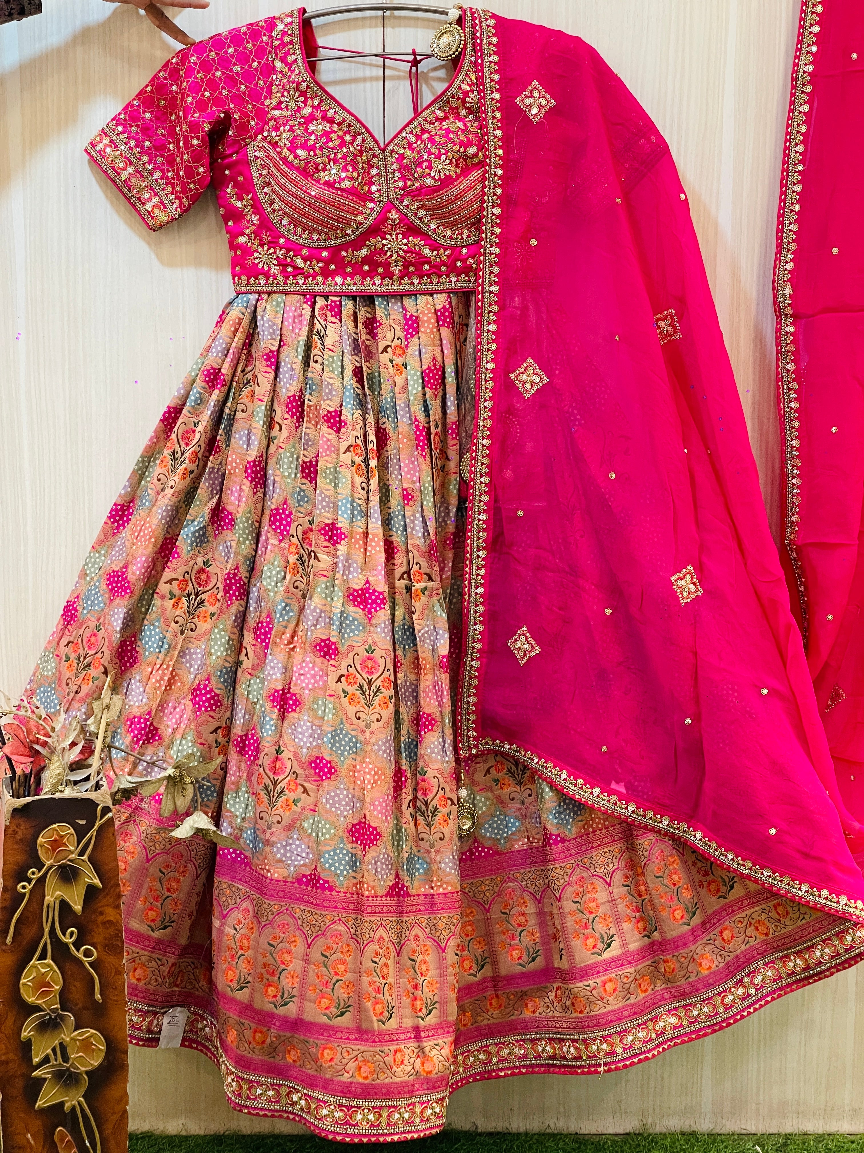 Himanshi Embroidered Pink Lehenga