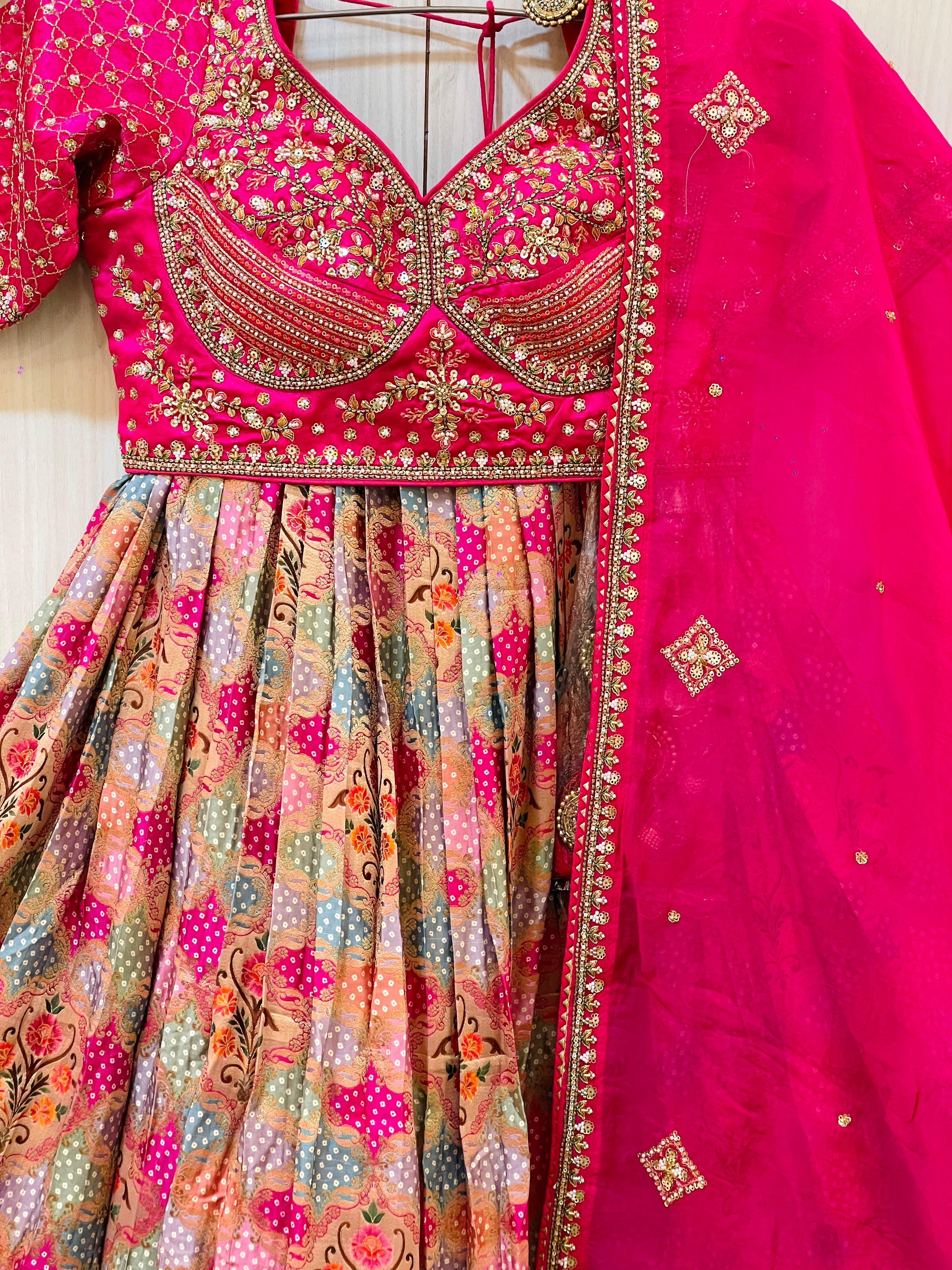 Himanshi Embroidered Pink Lehenga