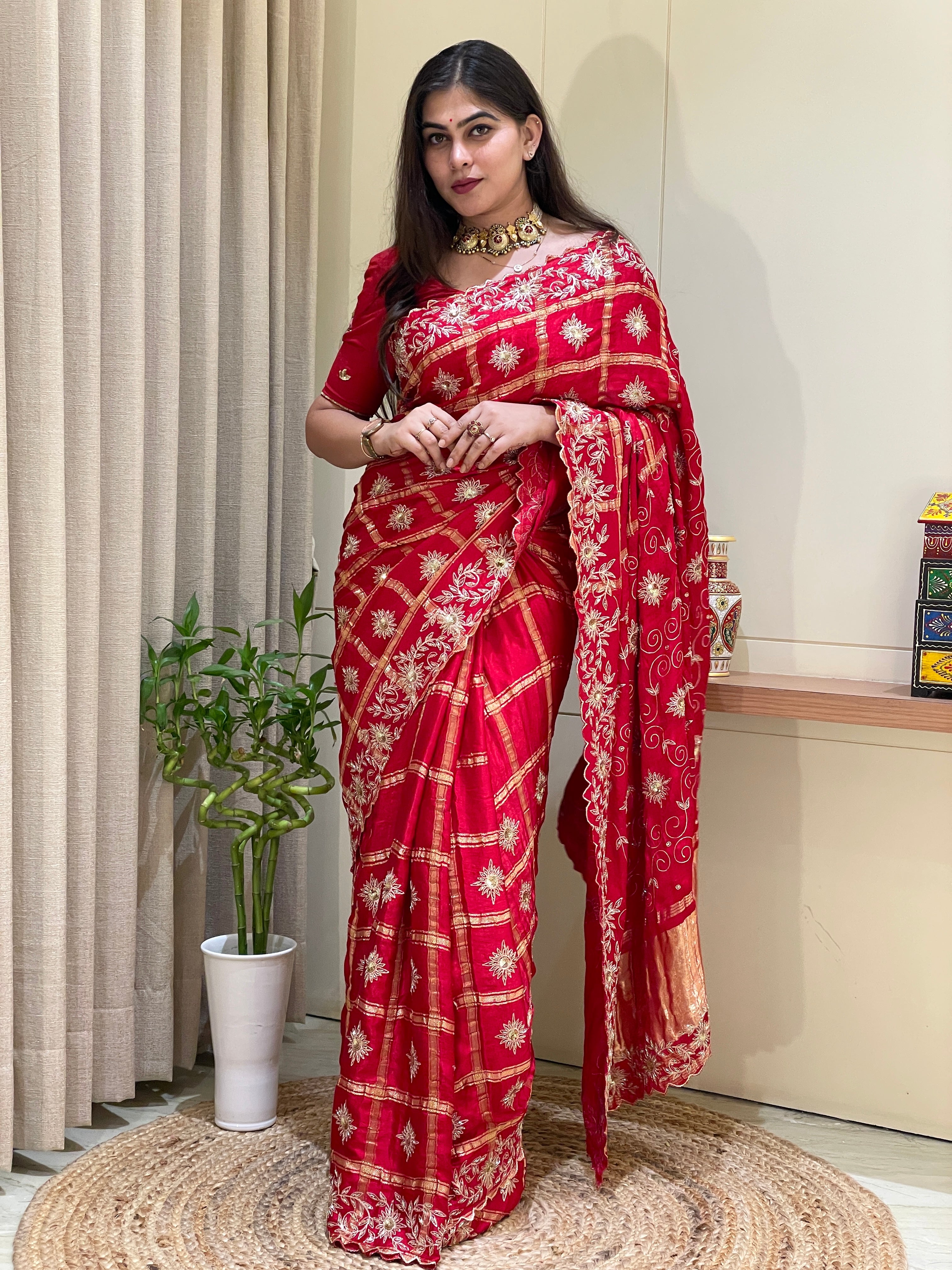 Namrta Pink Organza Saree