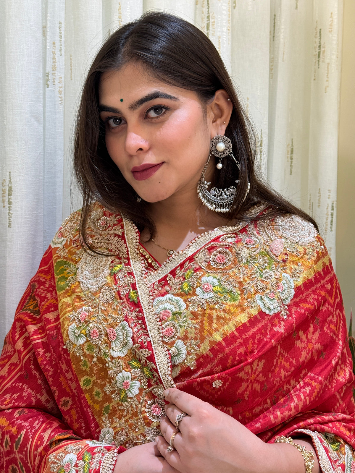 Ratika Red Patola Silk Saree