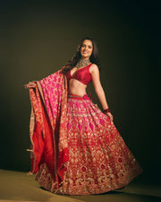 Noor Mahal Multicolor Dupatta Lehenga