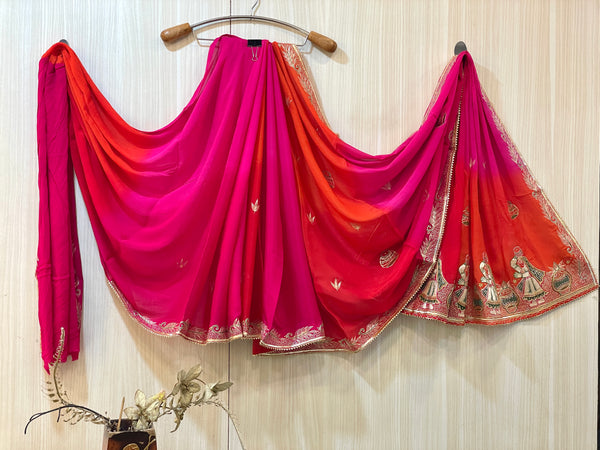 Anita Crepe Saree