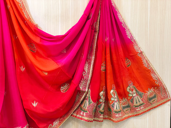 Anita Crepe Saree