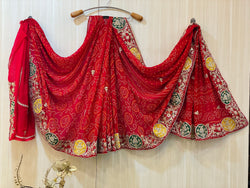 Mani Georgette Bandhani Saree