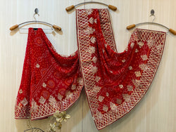 Manisha Georgette Bandhani Saree