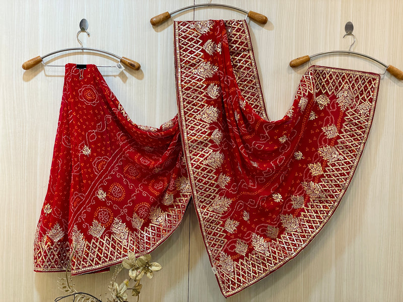 Manisha Georgette Bandhani Saree