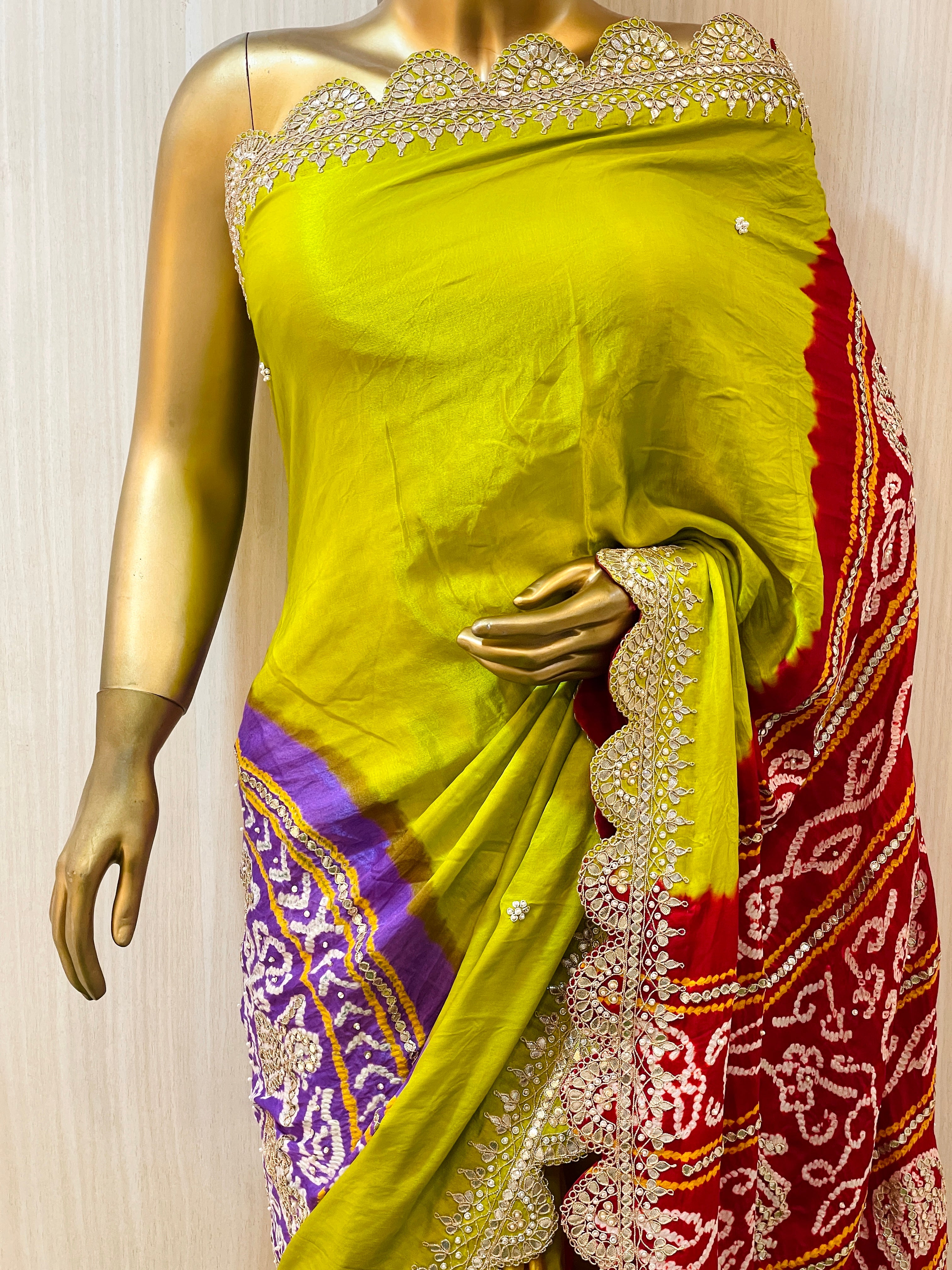 Vinaya Multi Colour Gaji Silk Saree