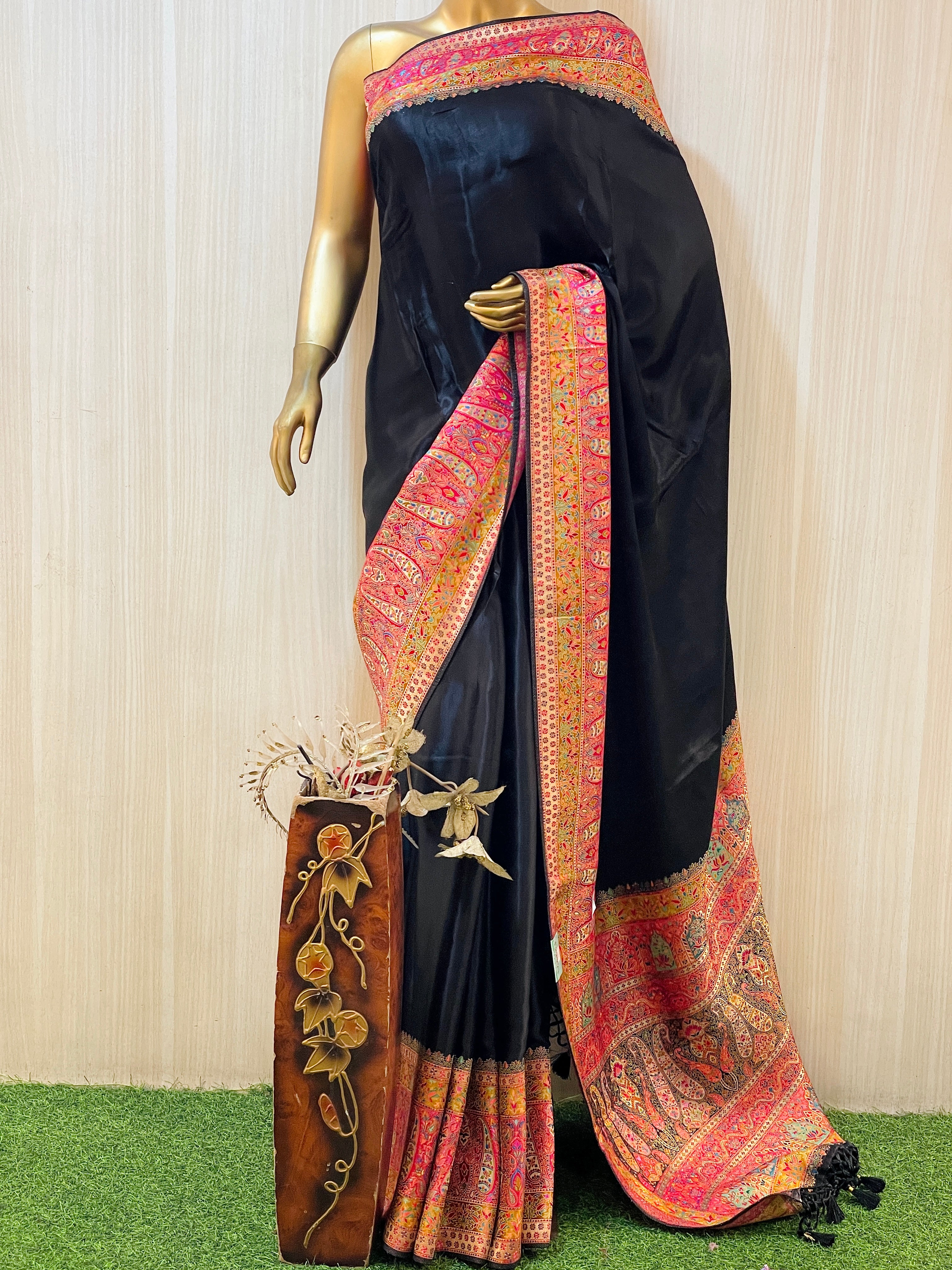 Deepu Pure Koral Silk Saree