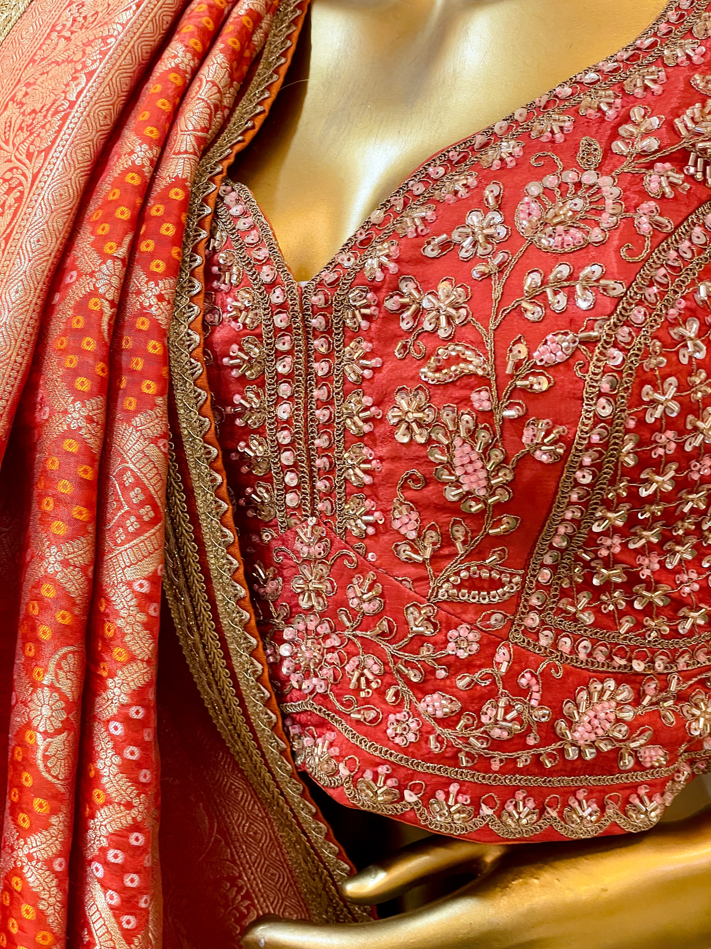 Siwani Khadi Georgette Saree