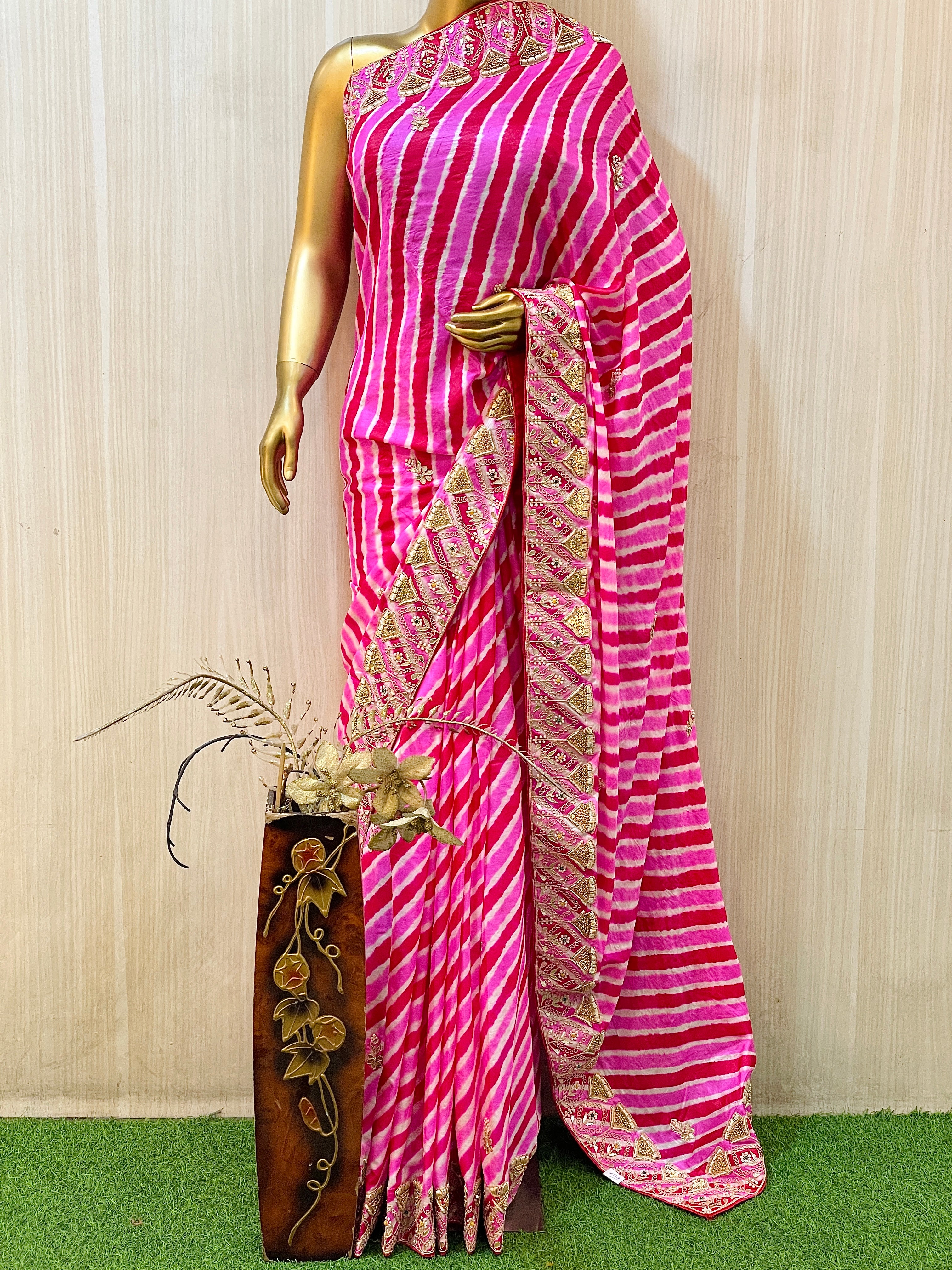 Maisha Leheriya Saree