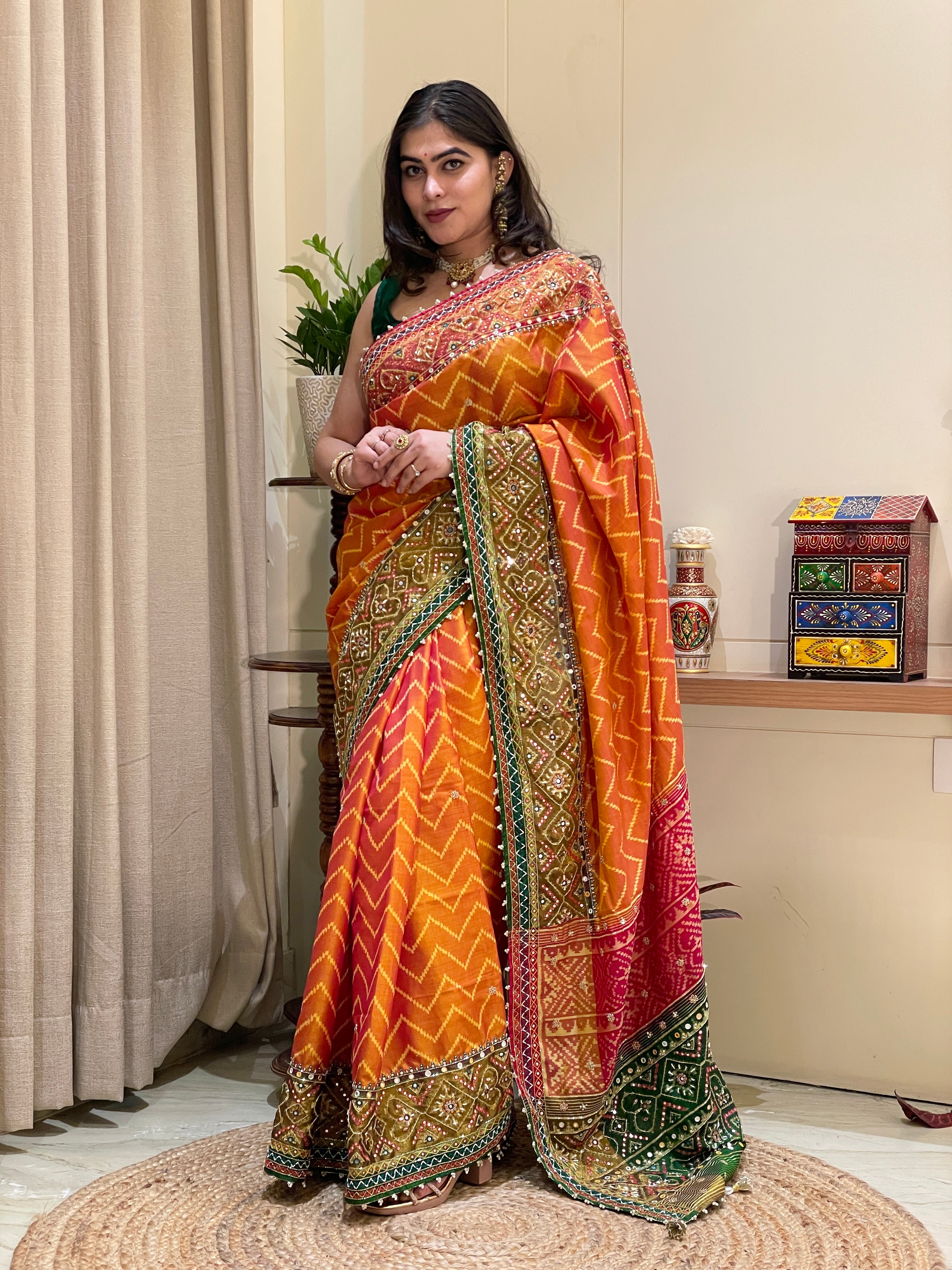 Noorani Patola Silk Saree