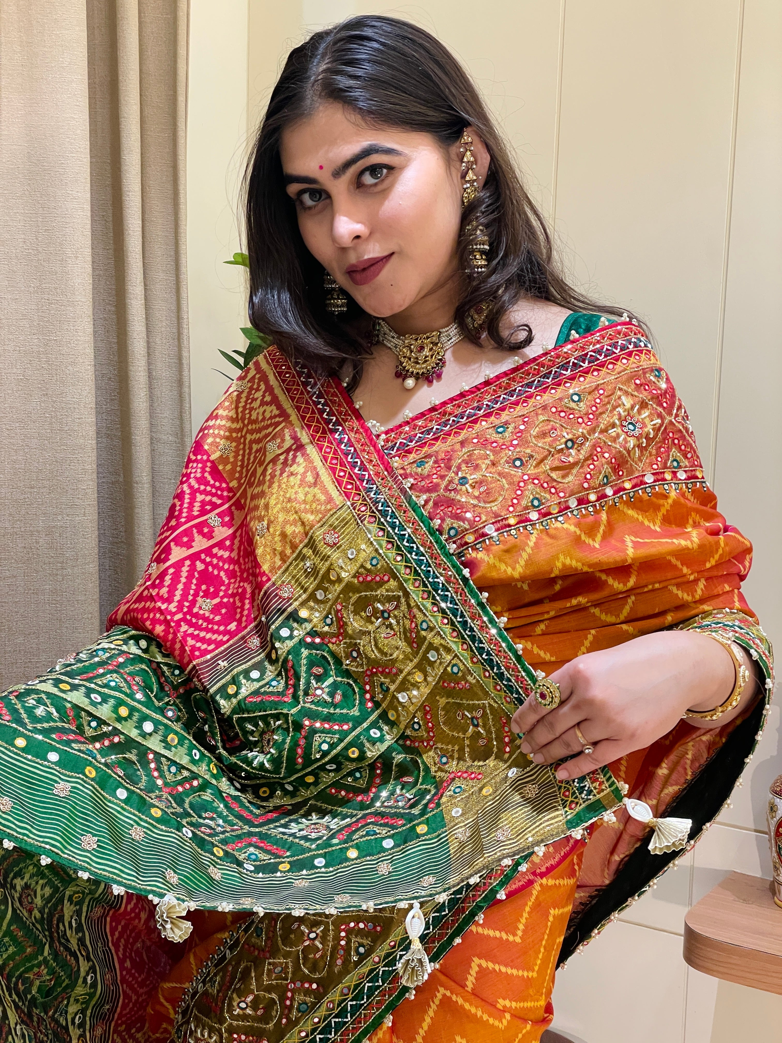Noorani Patola Silk Saree