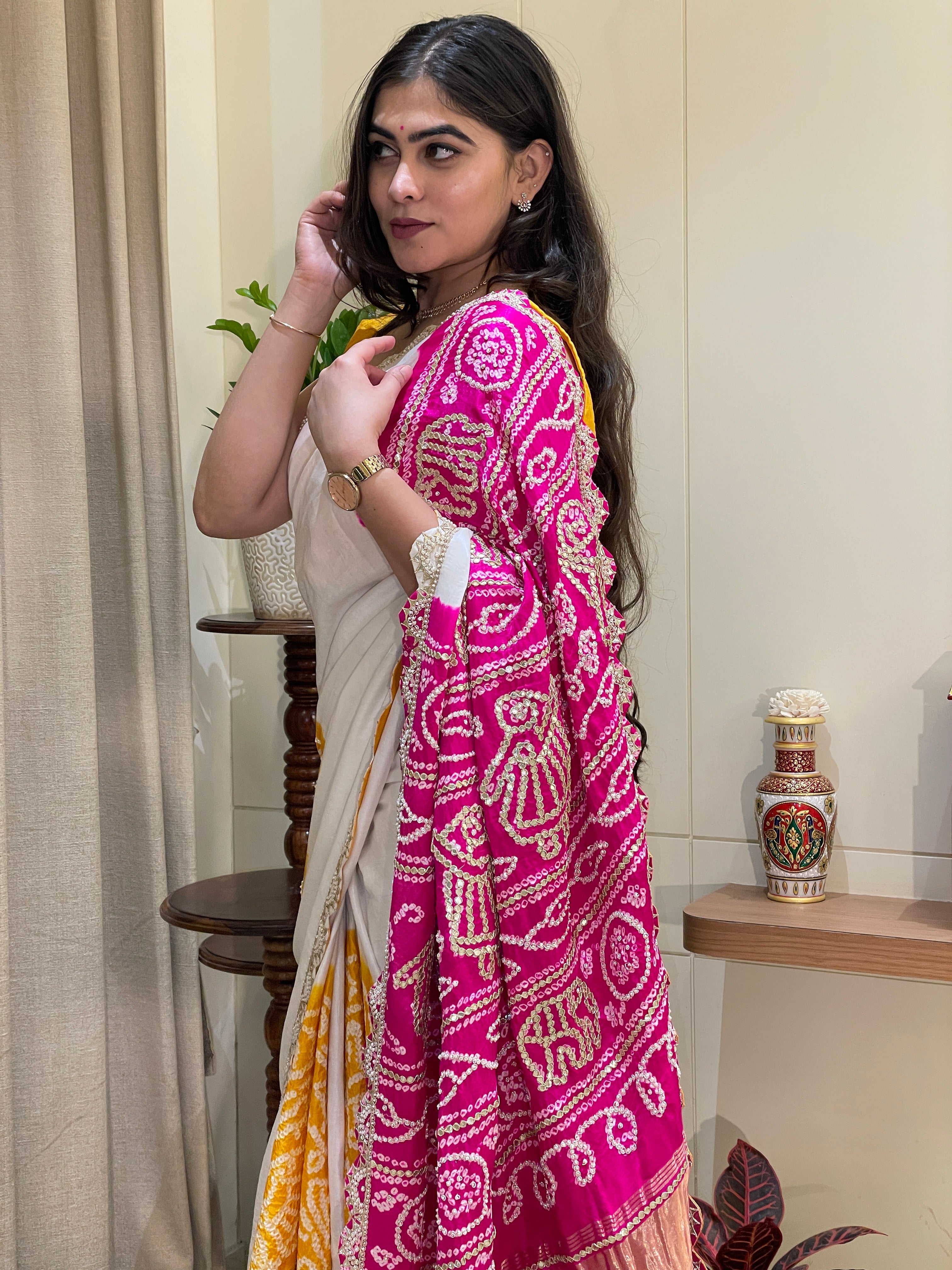 Tanishka Bandhani Saree