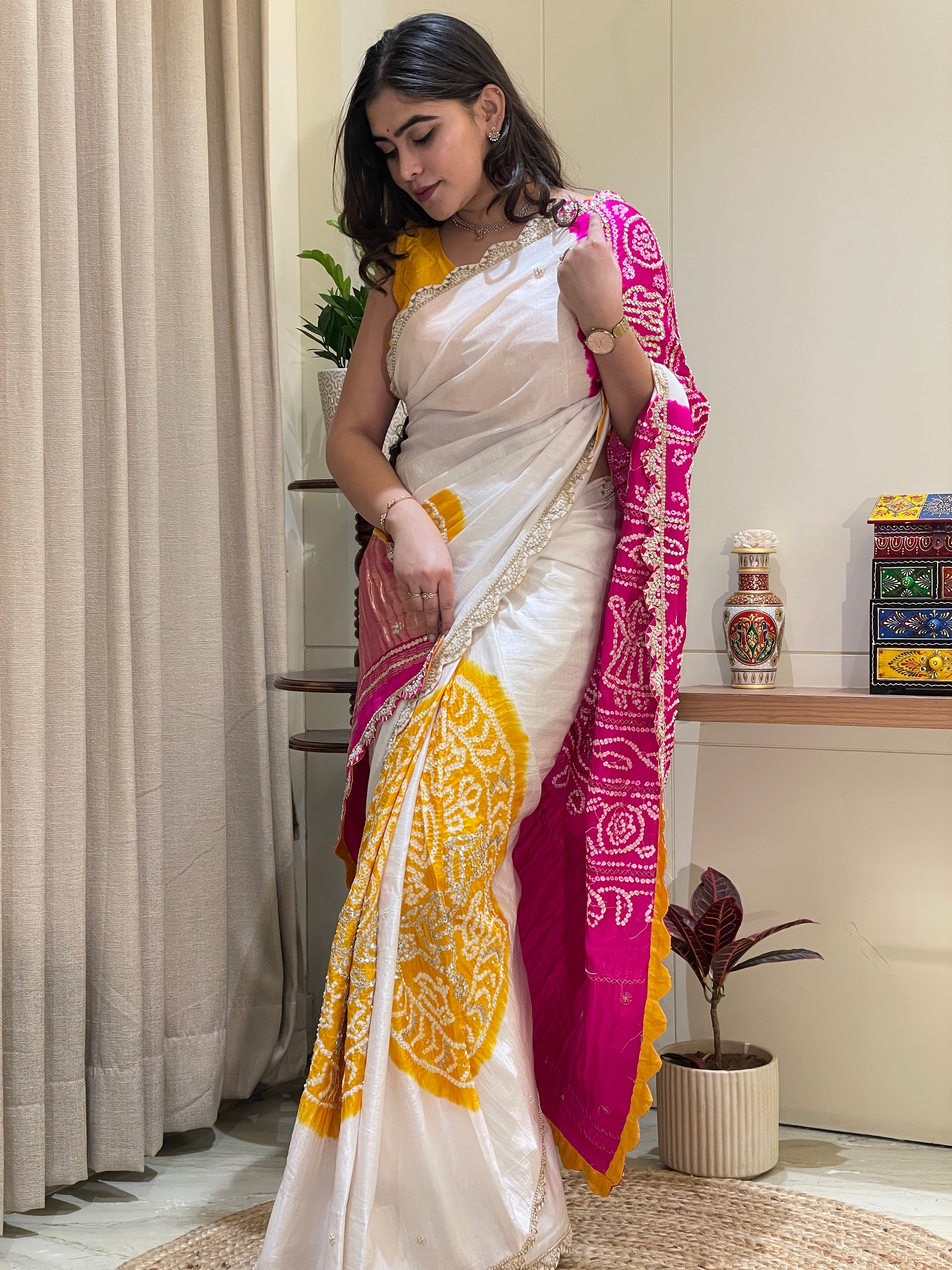 Tanishka Bandhani Saree