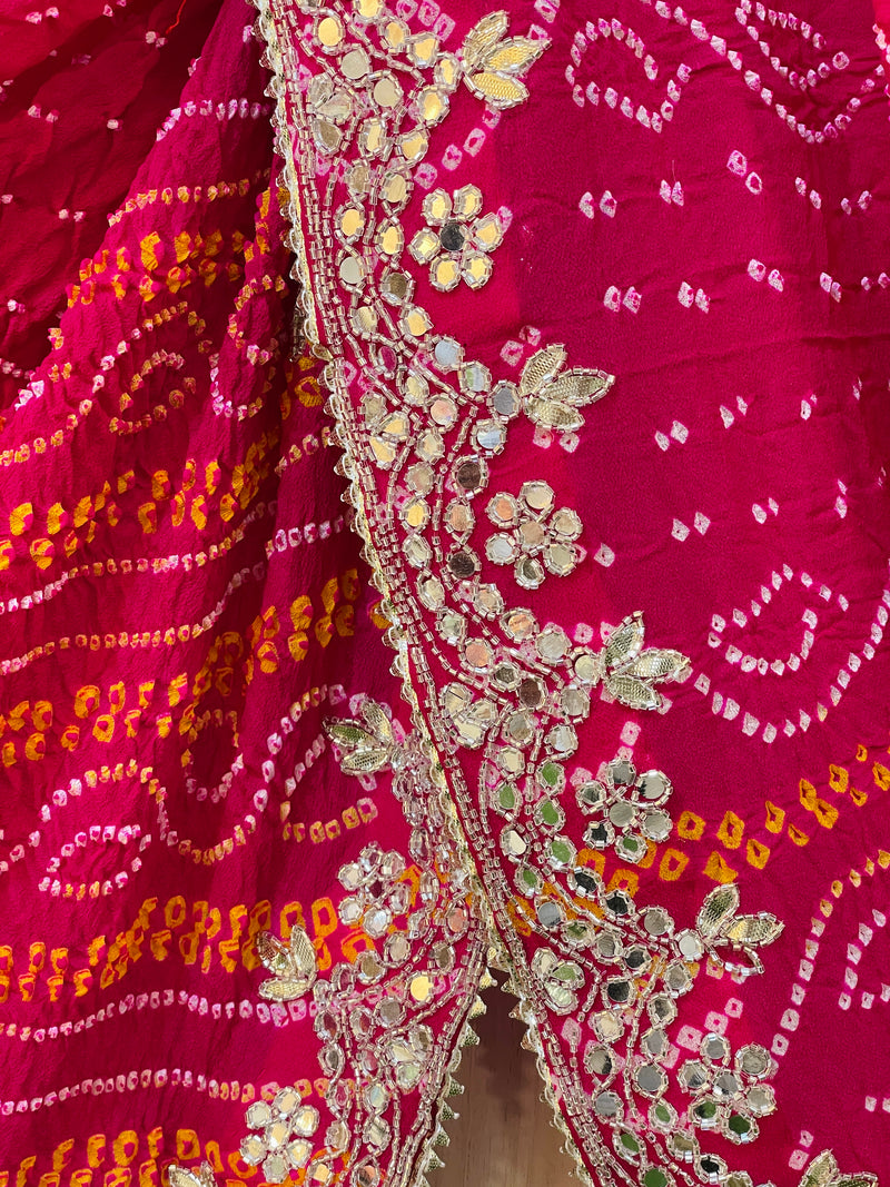 Bhavisha Rani Bandhej Saree