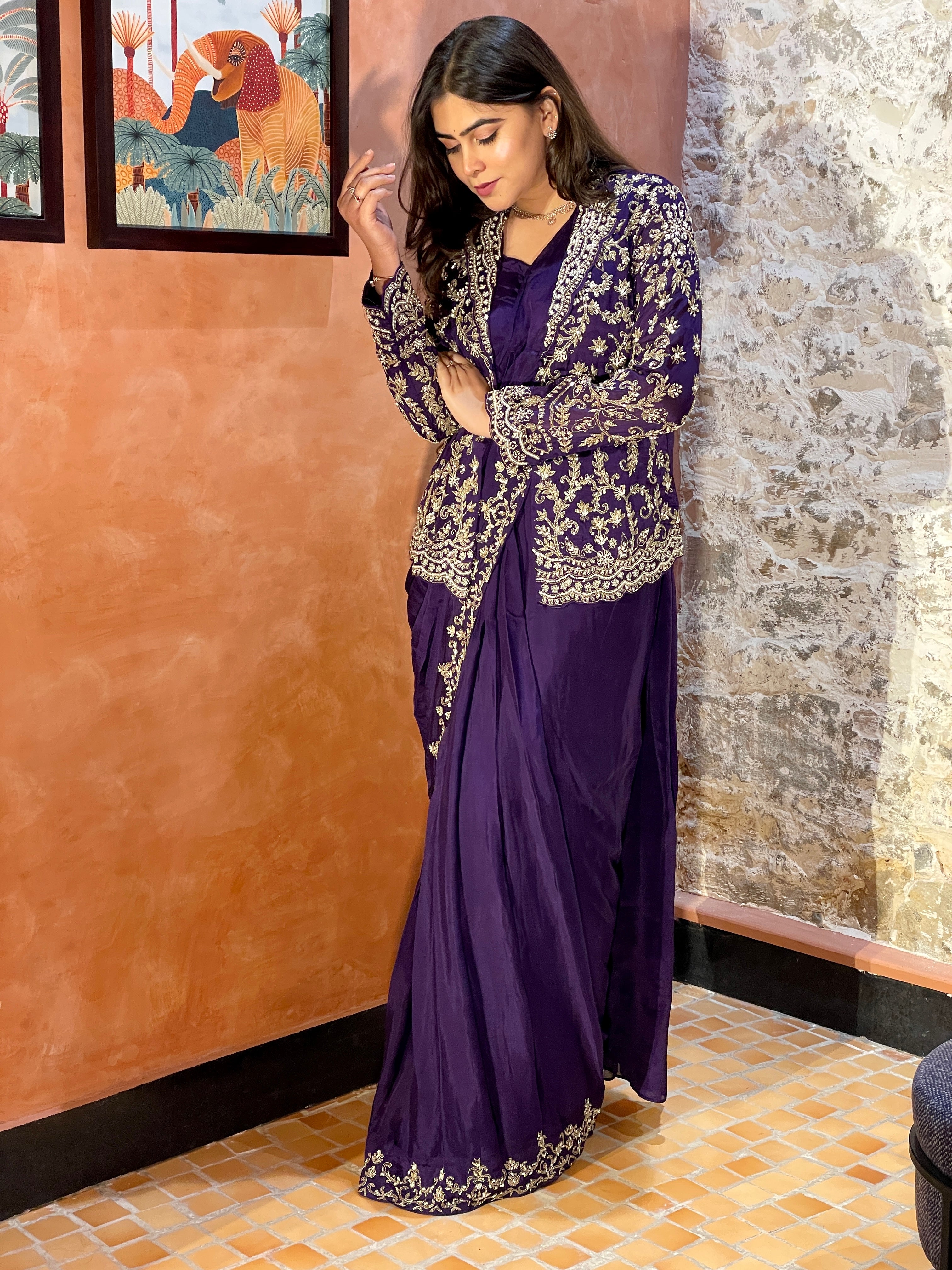 Mila Pre Drape Saree