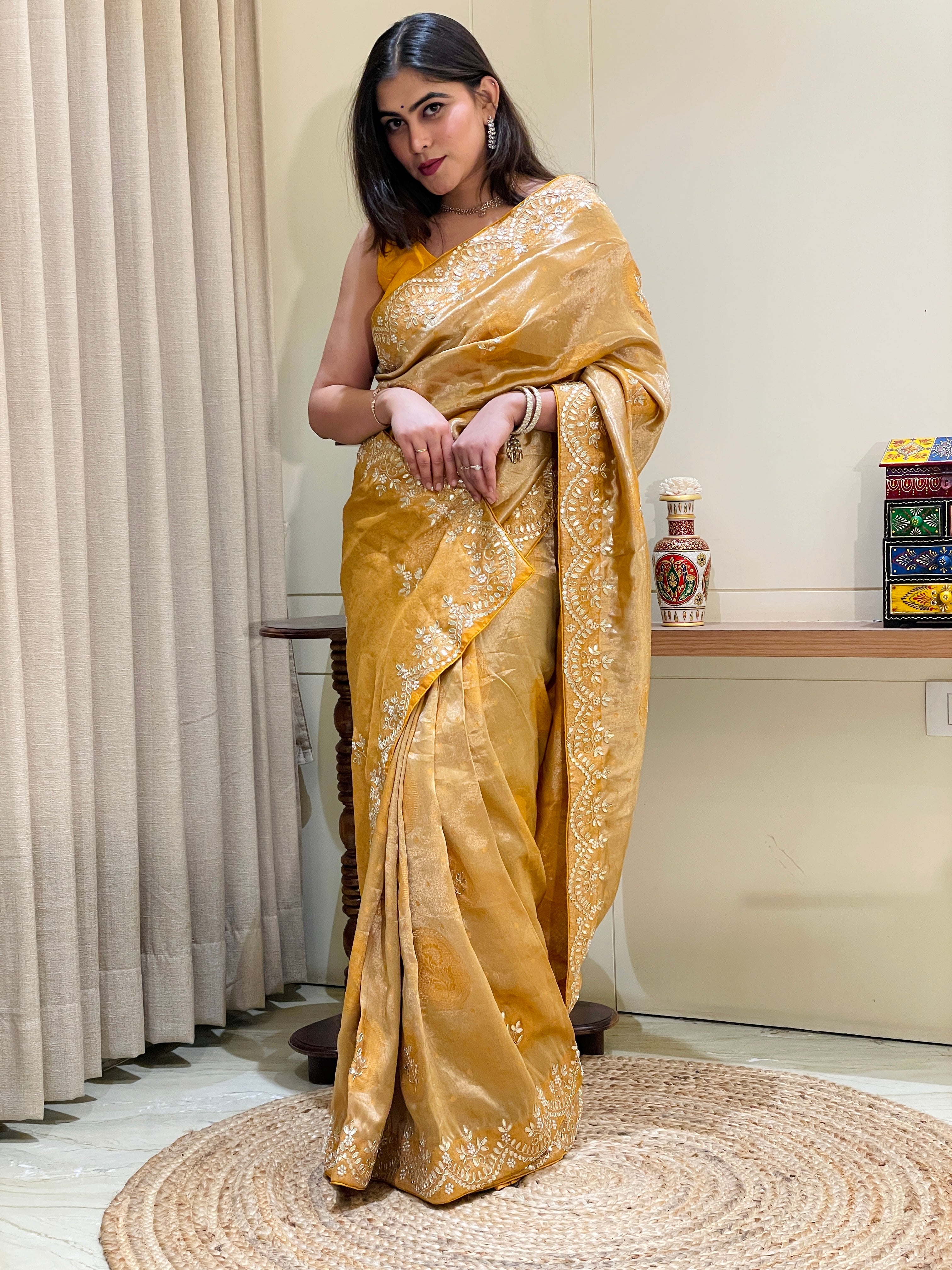 Mishika Banarasi Tissue Silk Saree