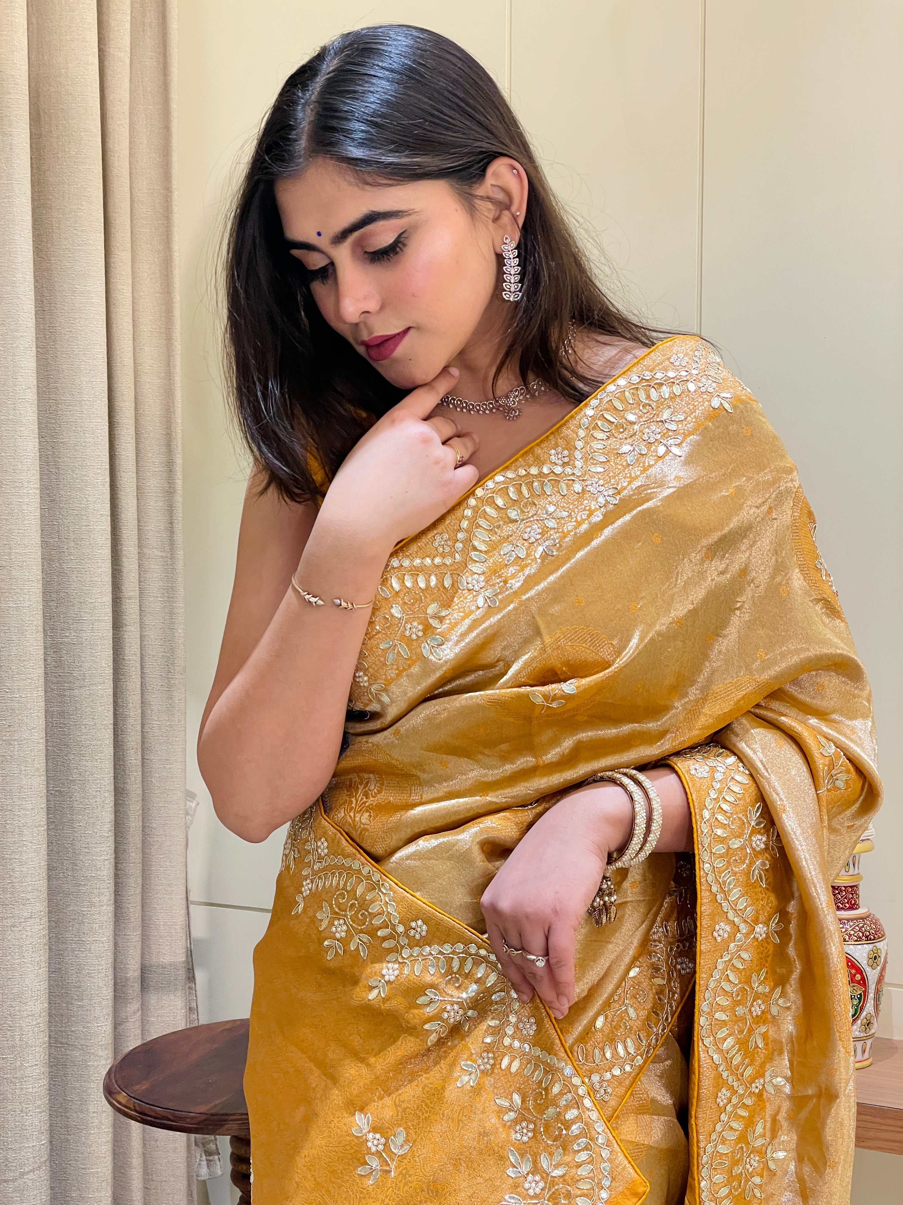 Mishika Banarasi Tissue Silk Saree