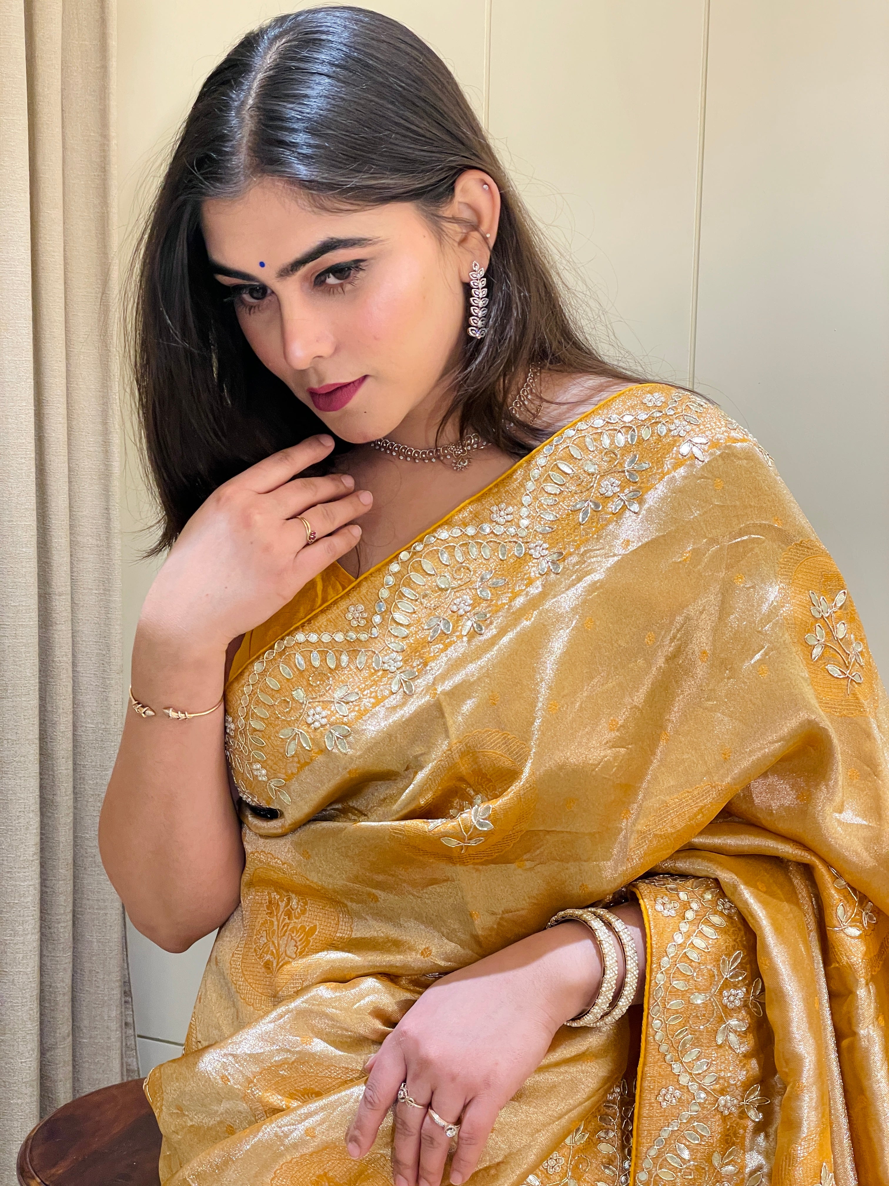 Mishika Banarasi Tissue Silk Saree