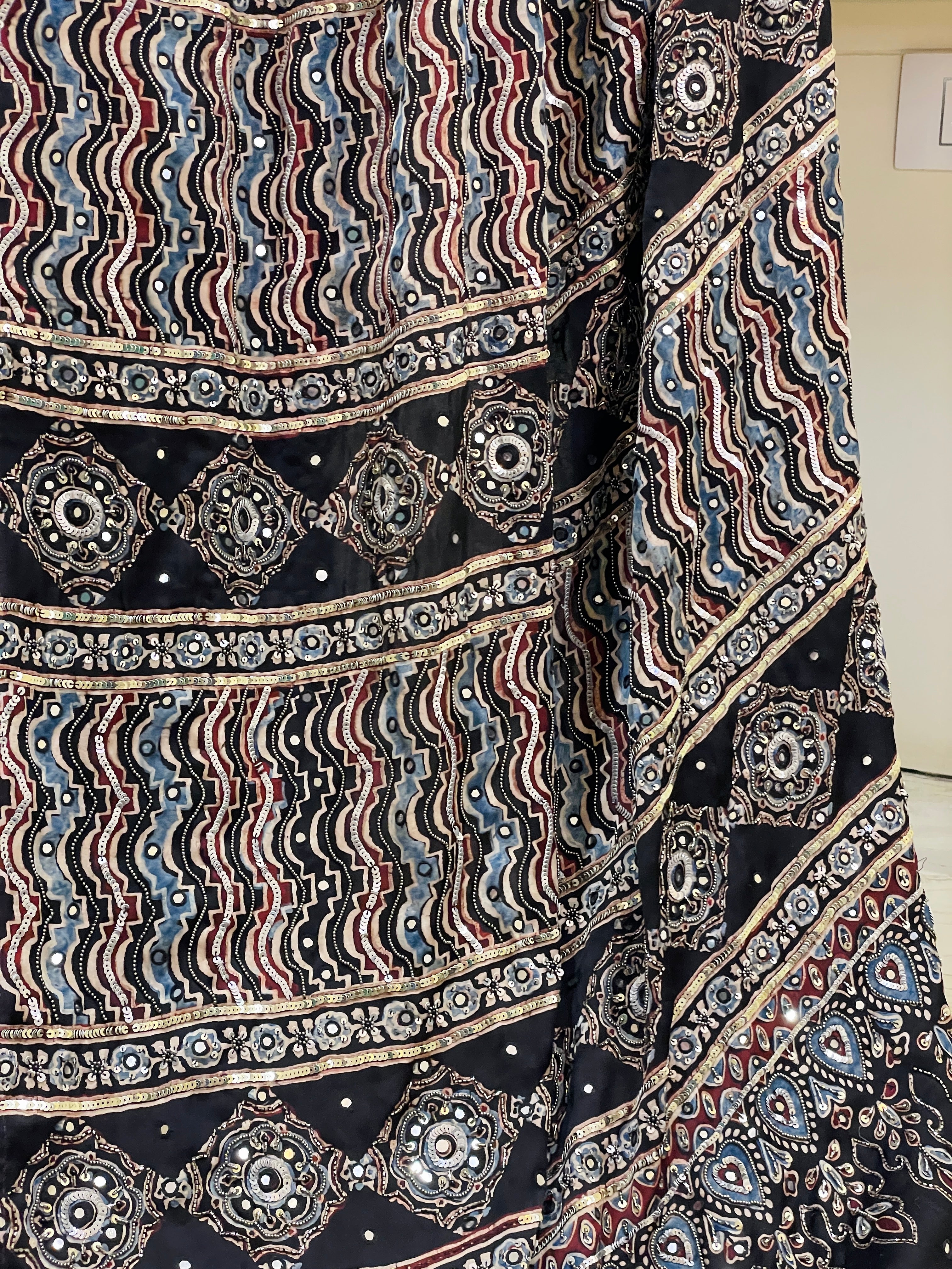 Advika Rajasi Ajrakh Saree