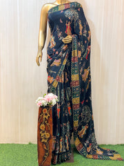 Vaishori Pure Crepe Silk Saree