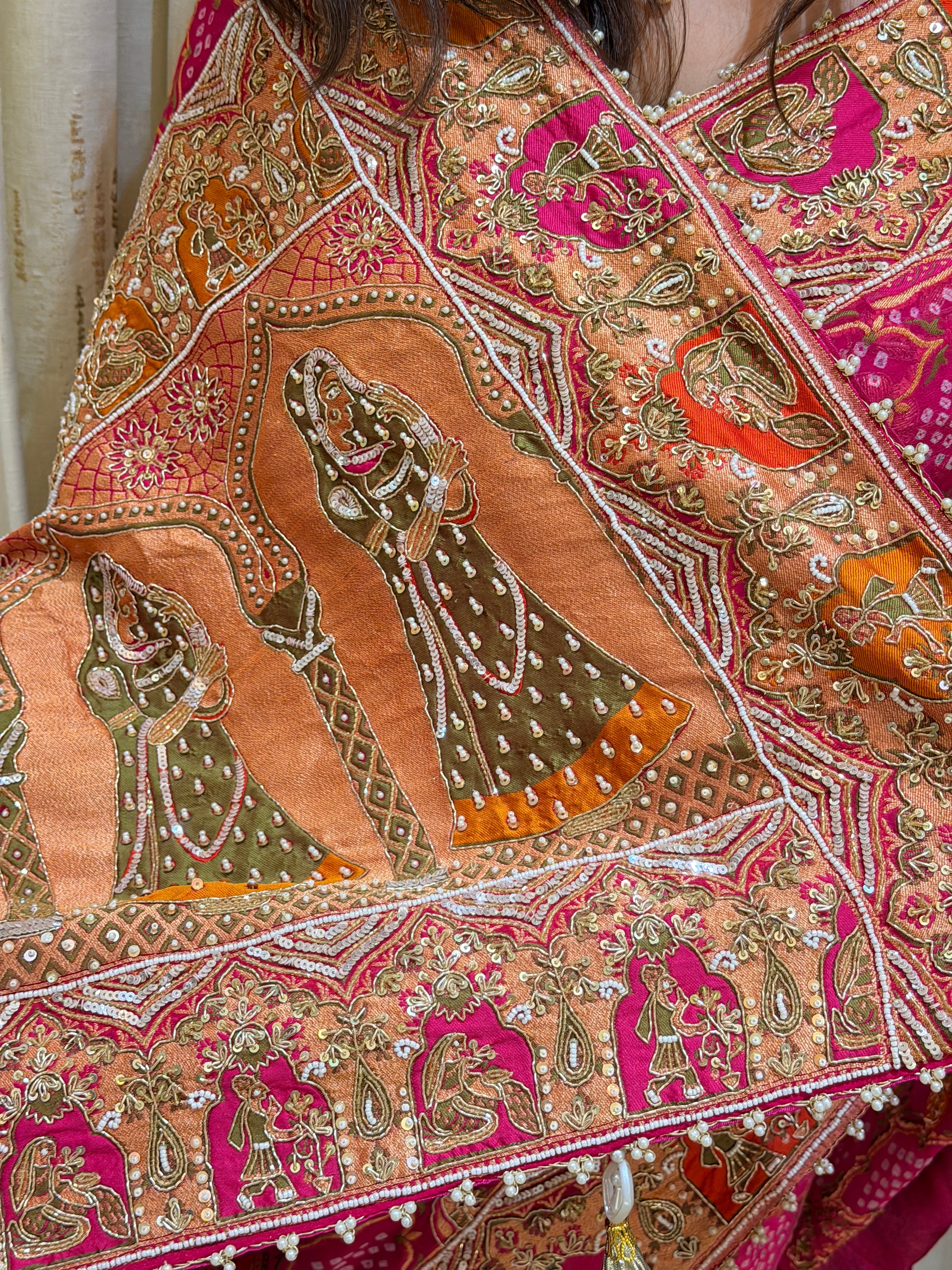 Mishti Pure Kadva Zari Khadi Georgette Saree