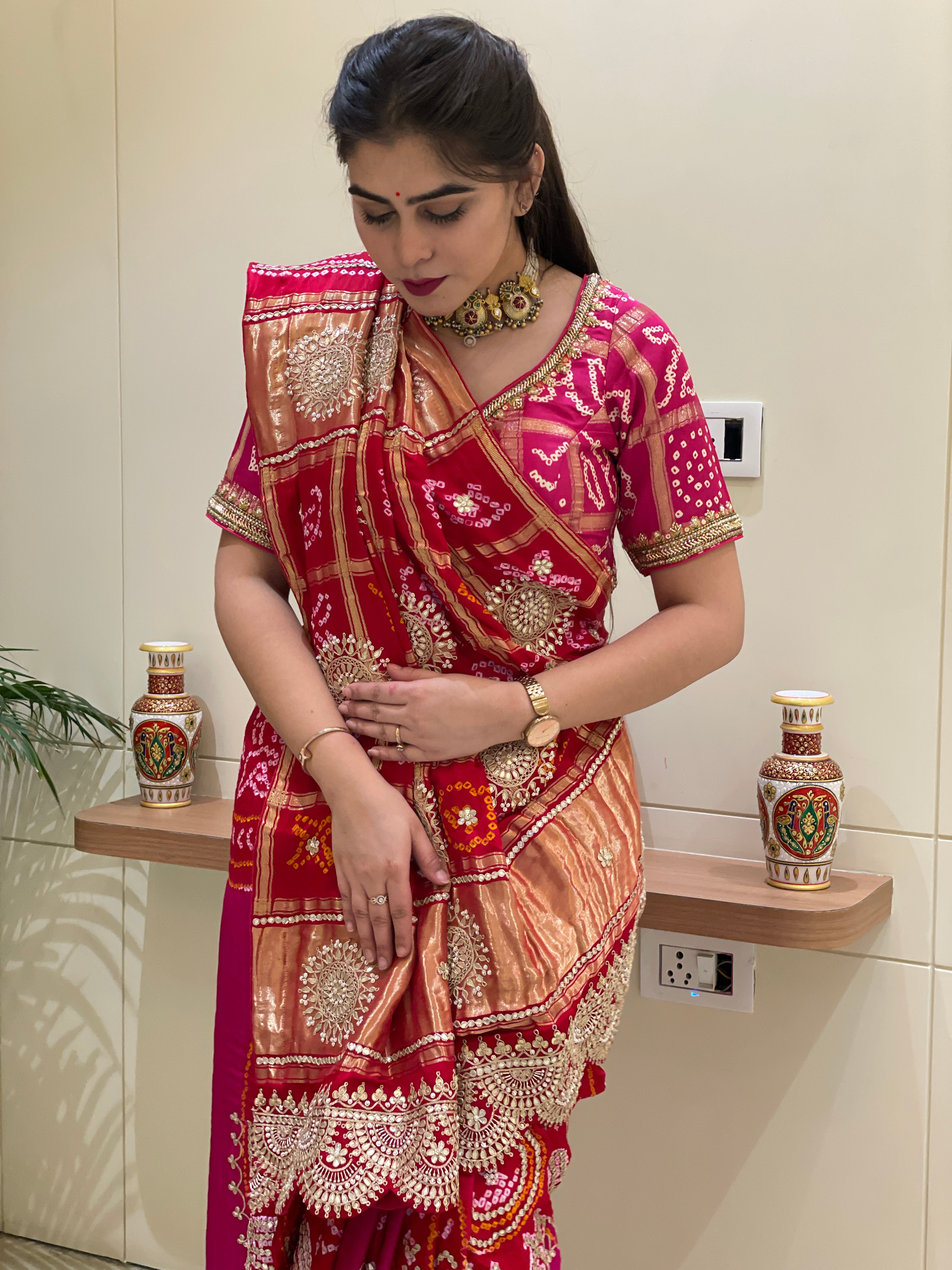 Harini Silk Bandhani Saree