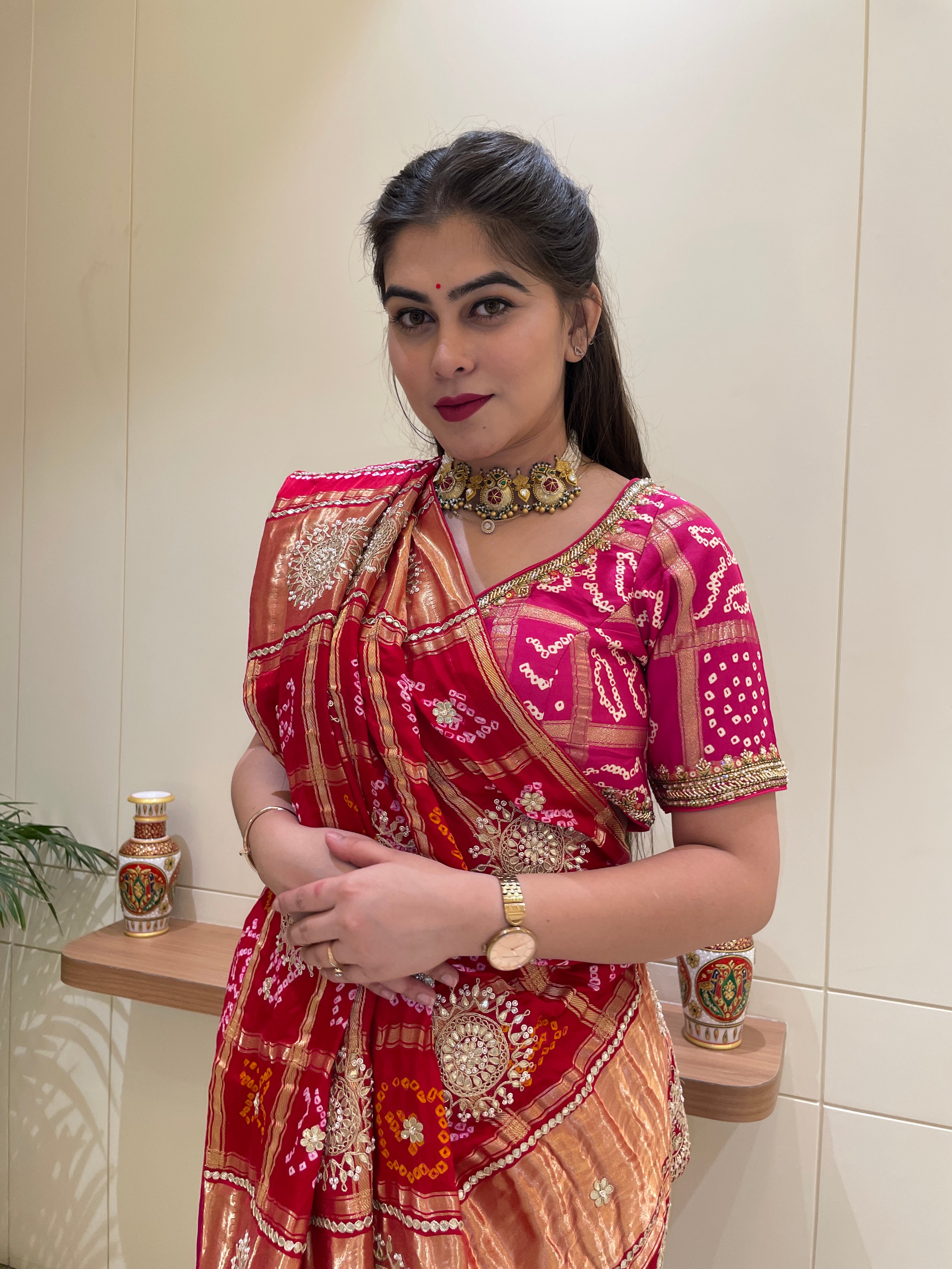 Harini Silk Bandhani Saree