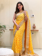 Mishti Leheriya Saree