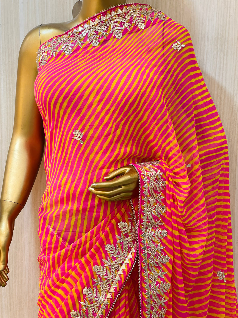 Maksha Leheriya Saree