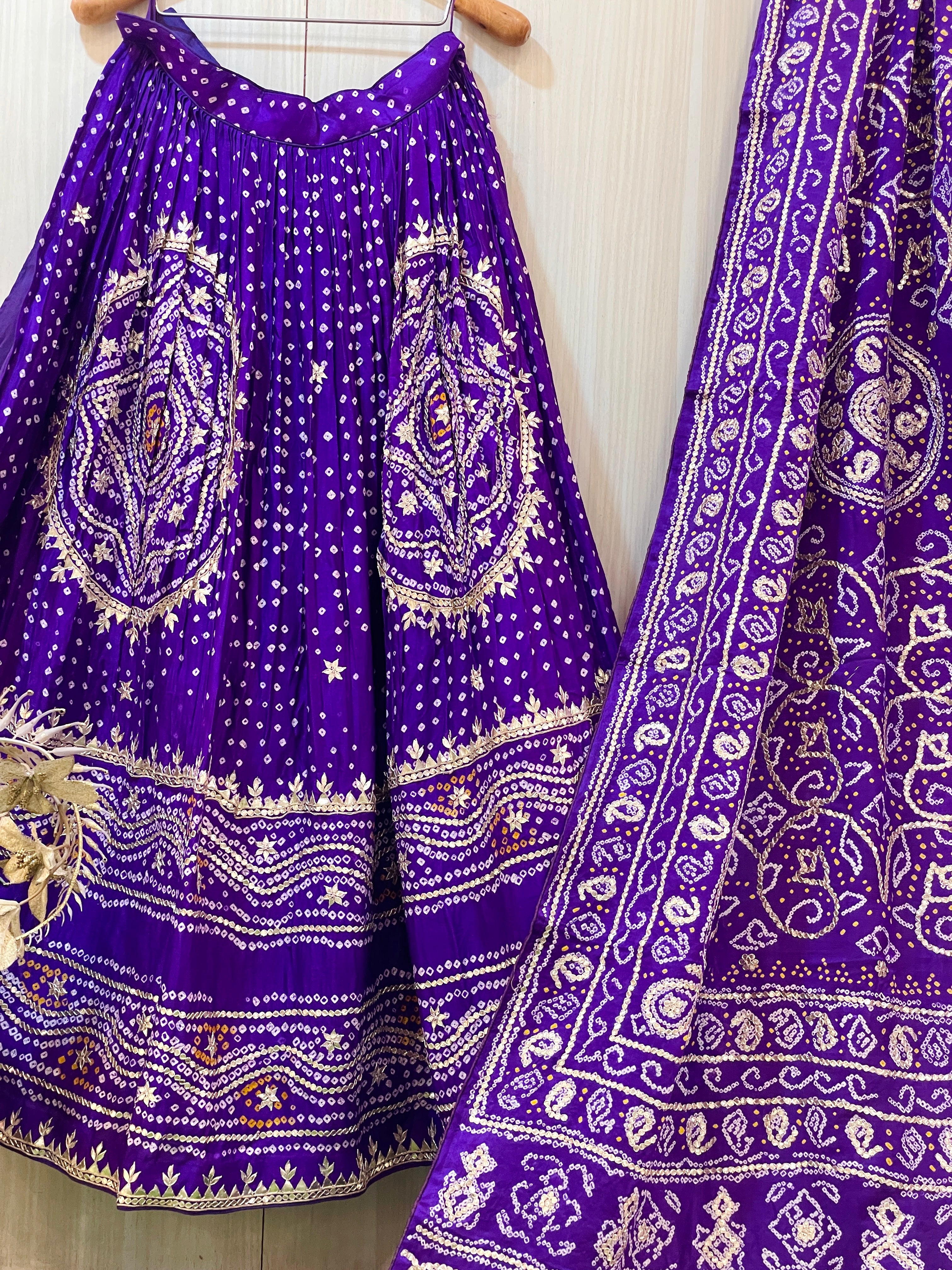 Garima Gaji Bandhani Silk Lehenga