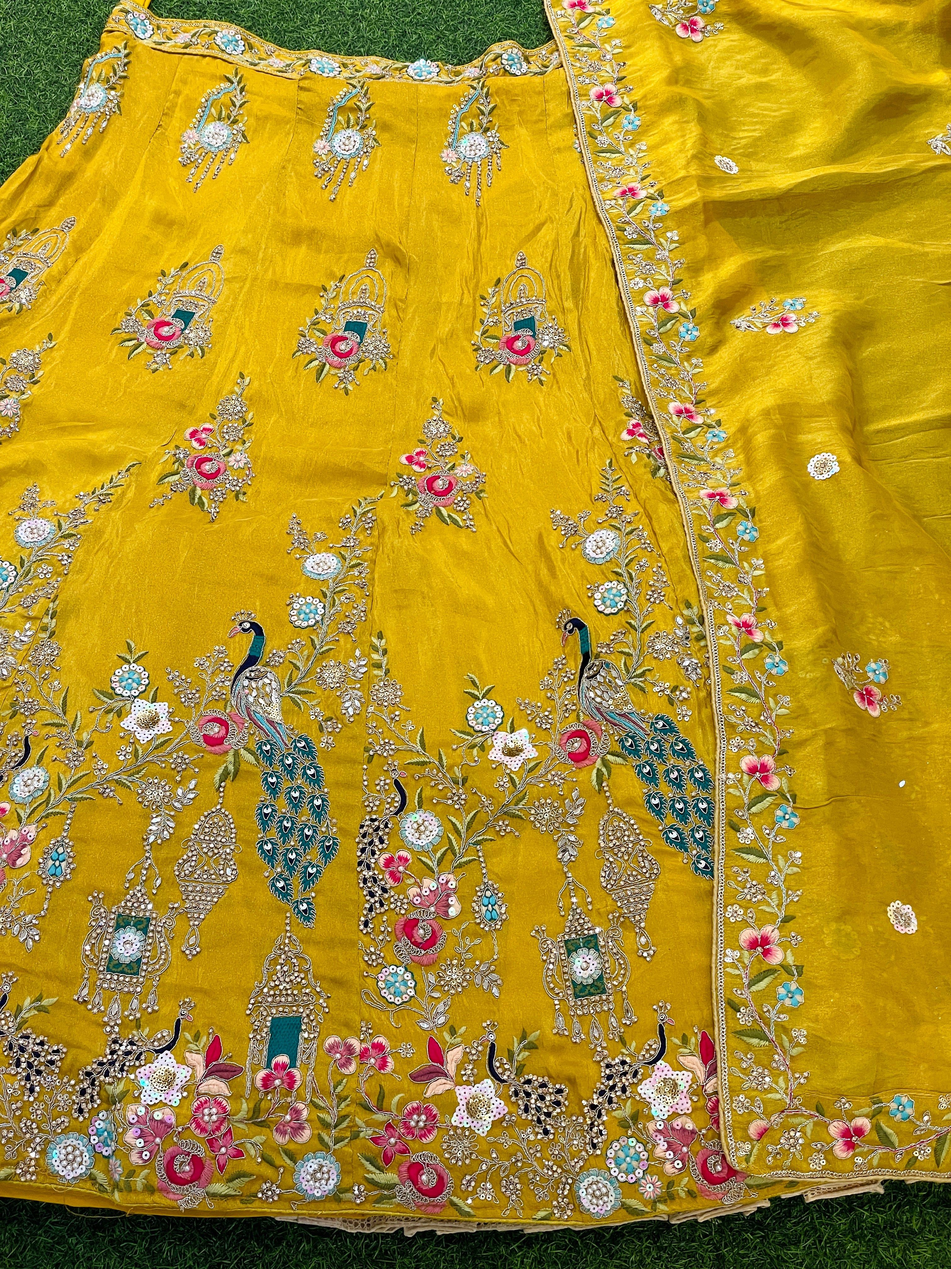 Raveena Peacock Design Lehenga