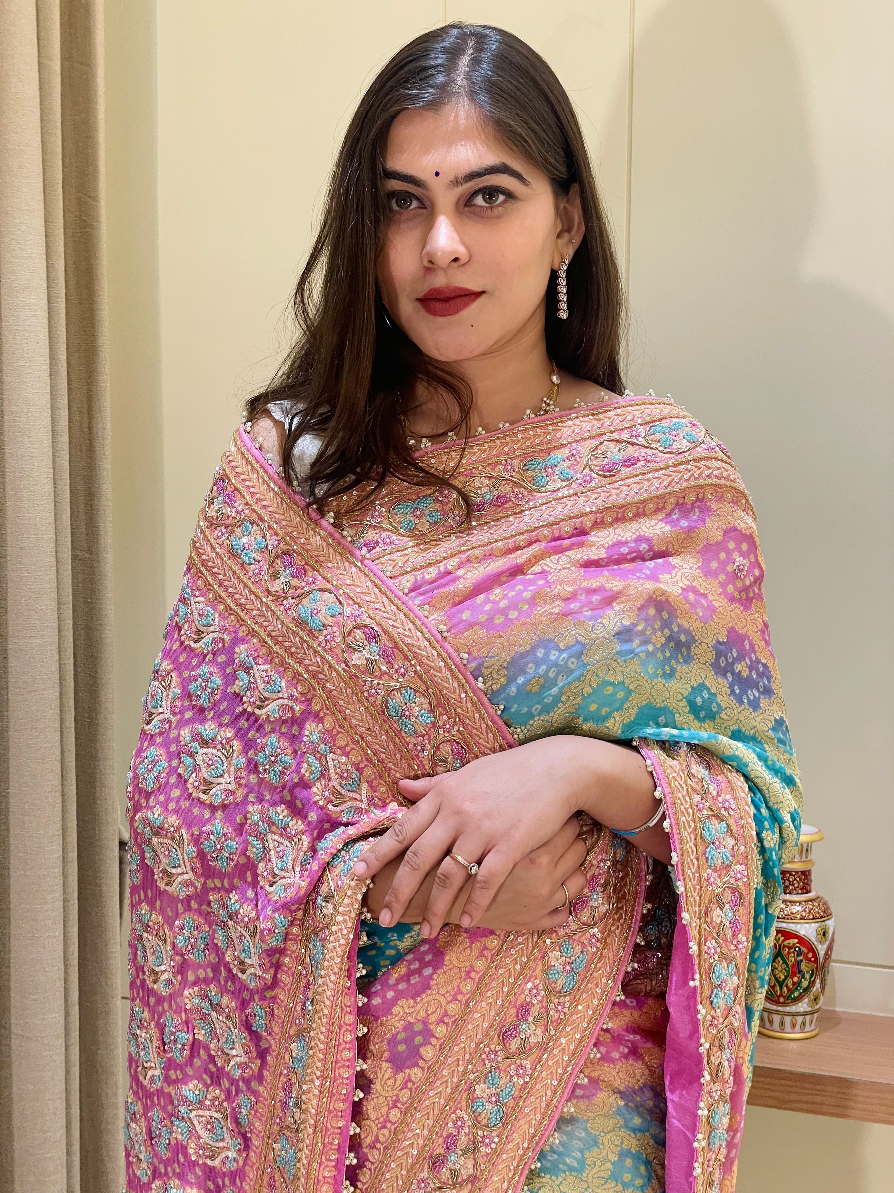 Shivani Bandhani Saree