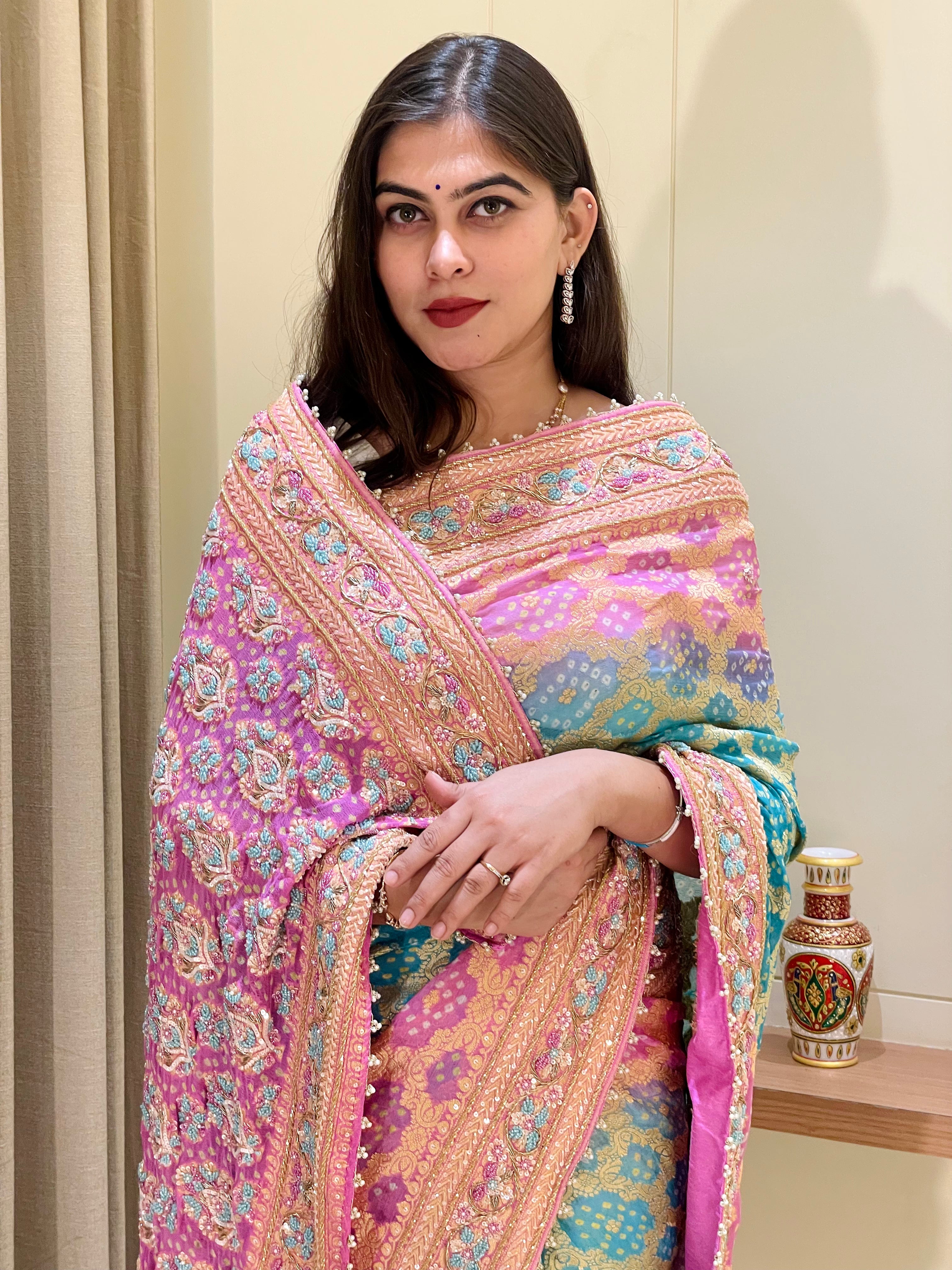 Shivani Bandhani Saree