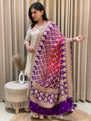 Rangrez Shahi Zardozi Dupatta