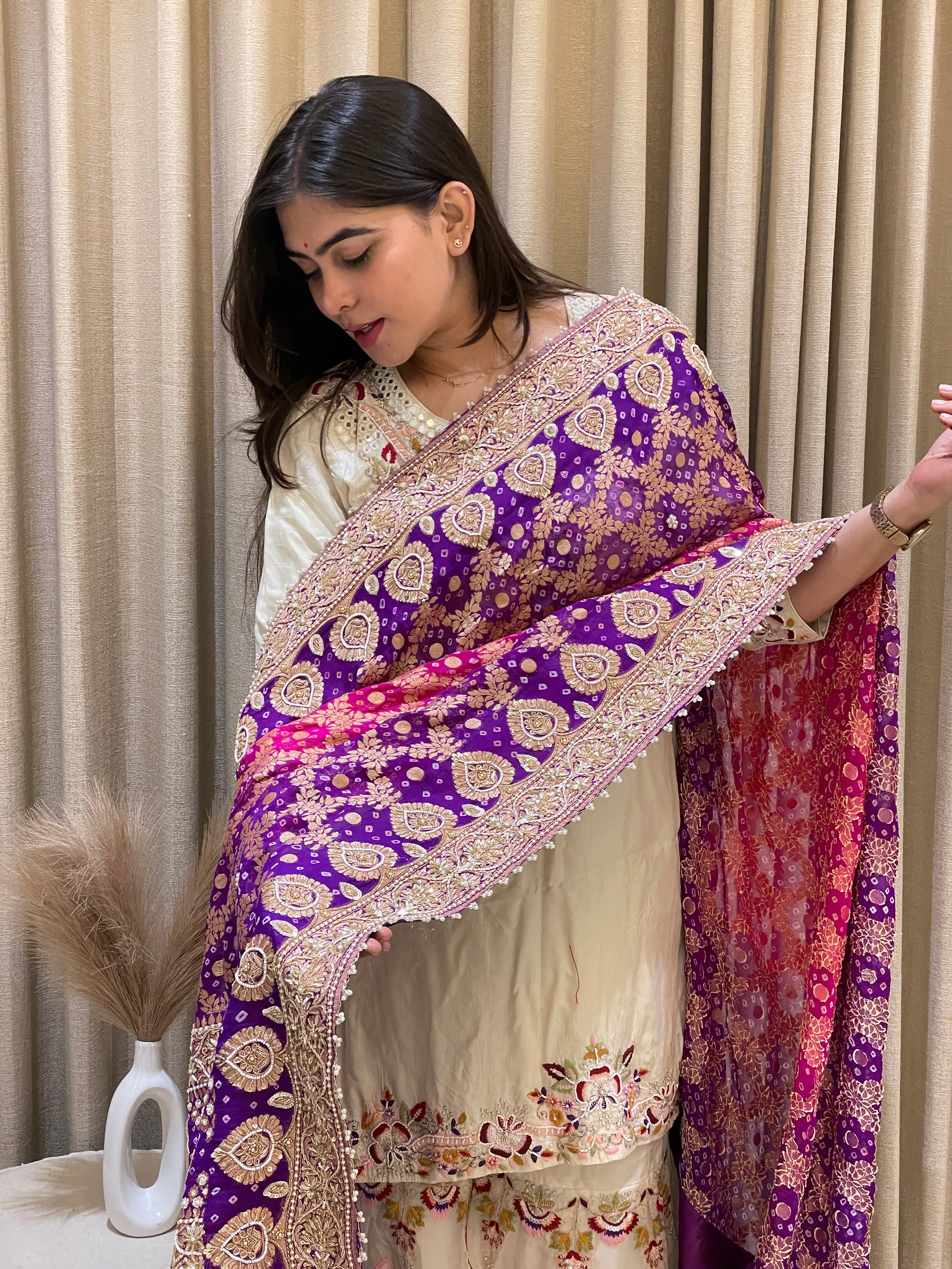 Rangrez Shahi Zardozi Dupatta