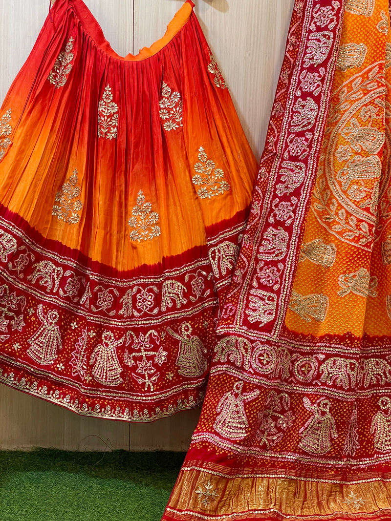 Gulrang Shahi Gajji Silk Lehenga