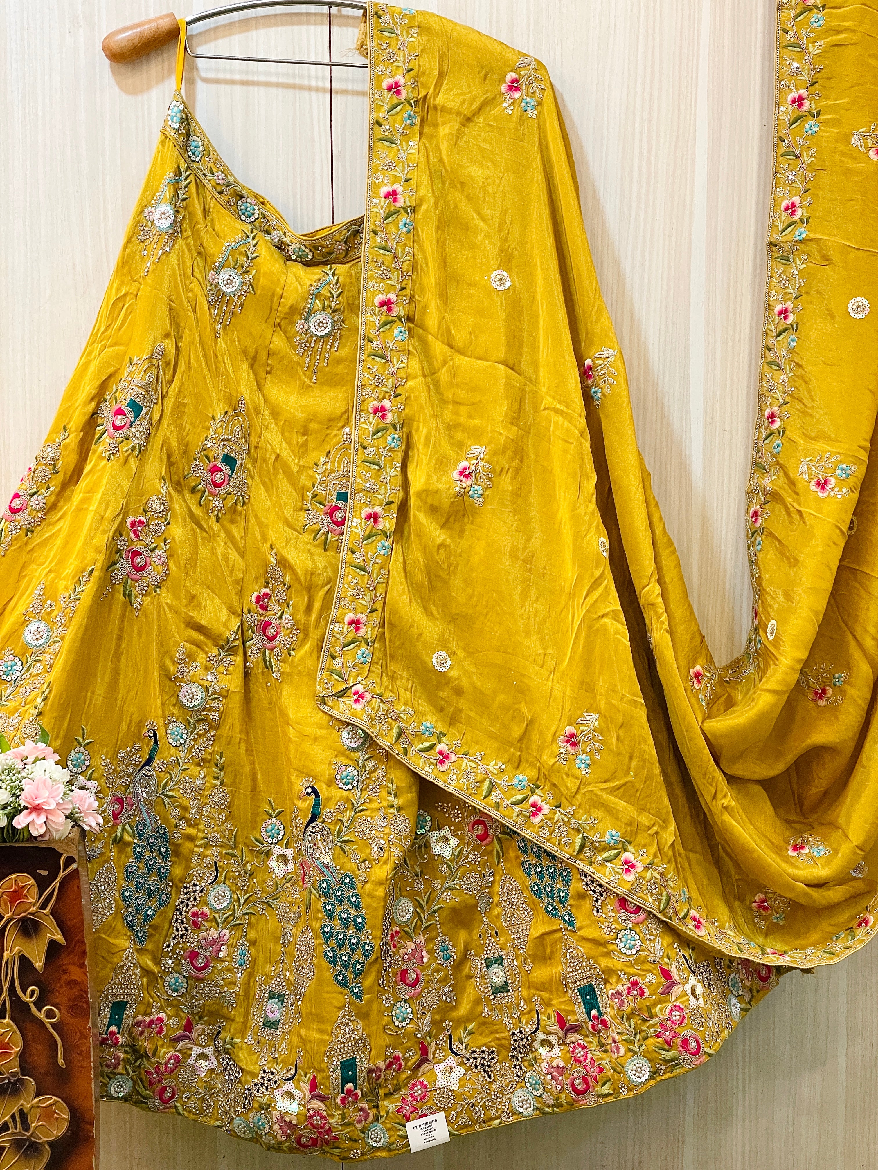 Raveena Peacock Design Lehenga