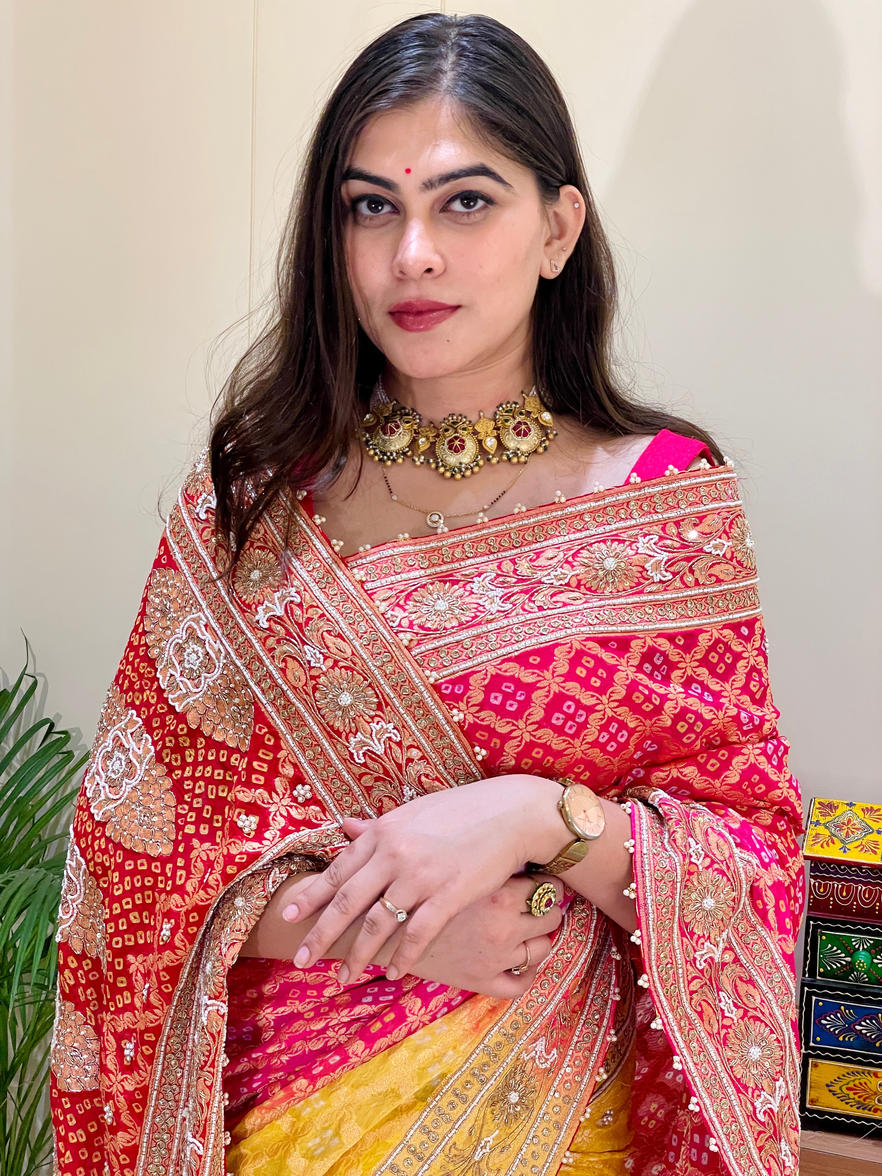 Pavitra Bandhani Saree