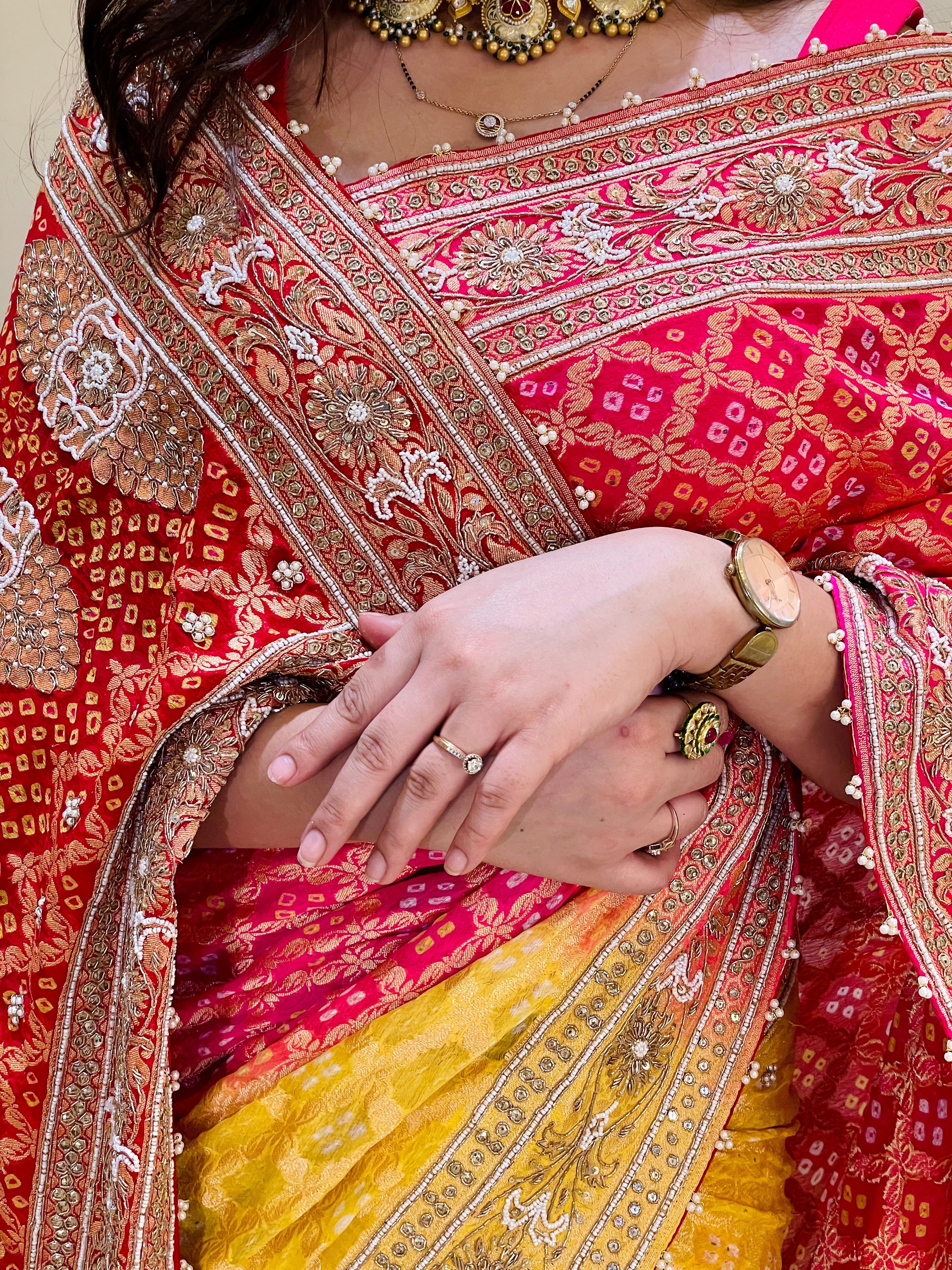 Pavitra Bandhani Saree